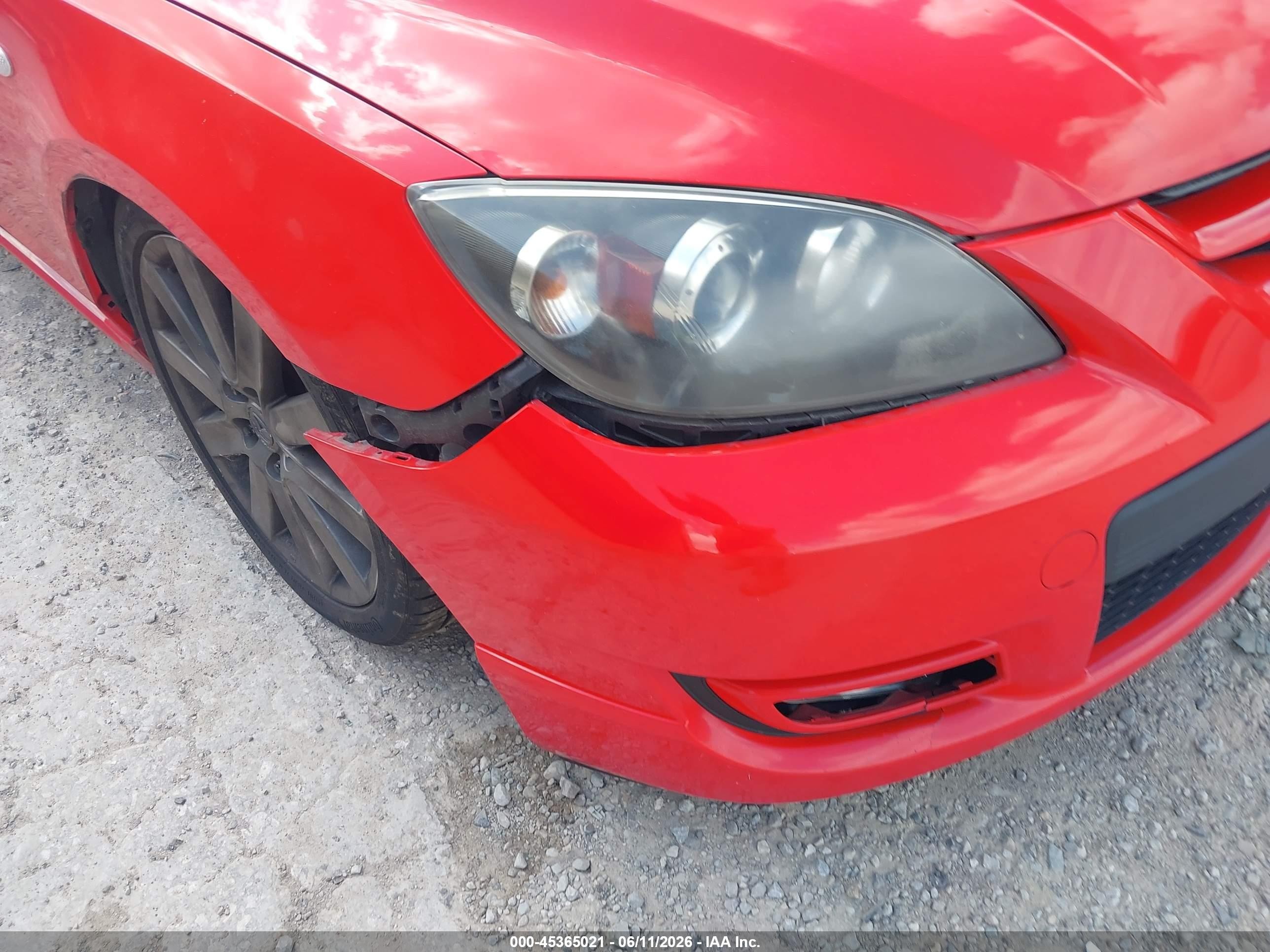 2008 Mazda Mazdaspeed3 Sport Красный vin: JM1BK34L881865362