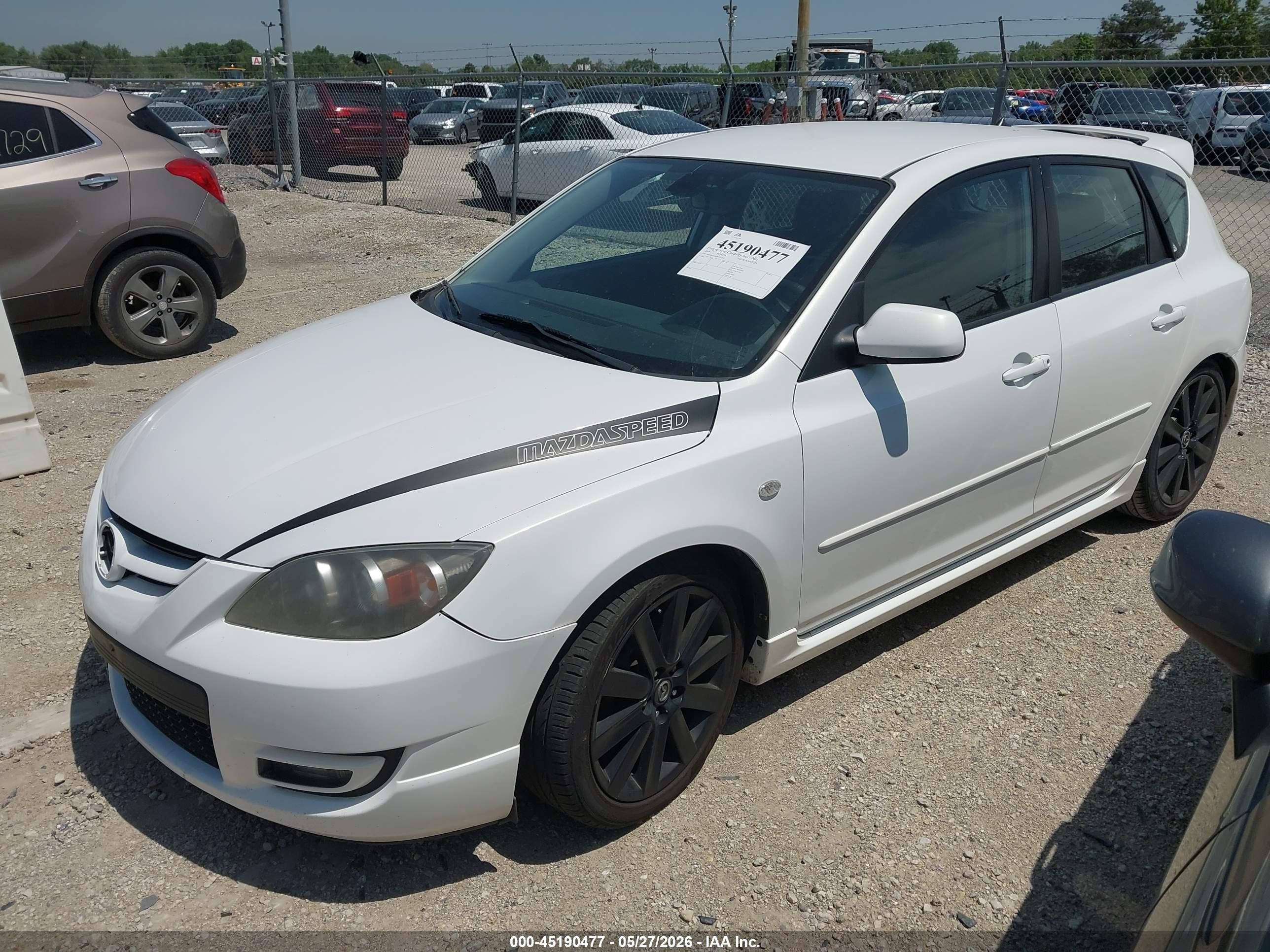 2008 Mazda Mazdaspeed3 Grand Touring White vin: JM1BK34M081122753