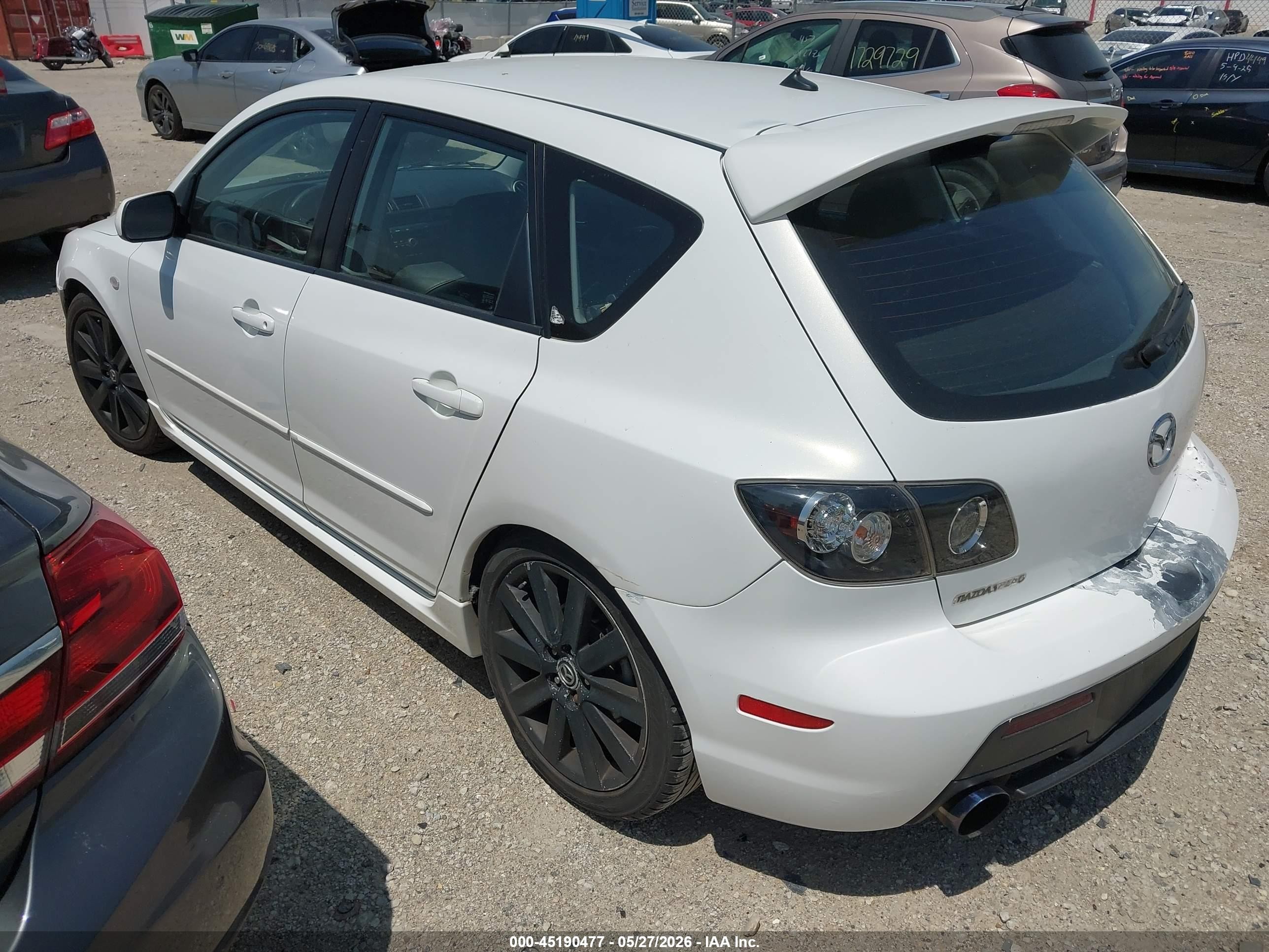 2008 Mazda Mazdaspeed3 Grand Touring White vin: JM1BK34M081122753