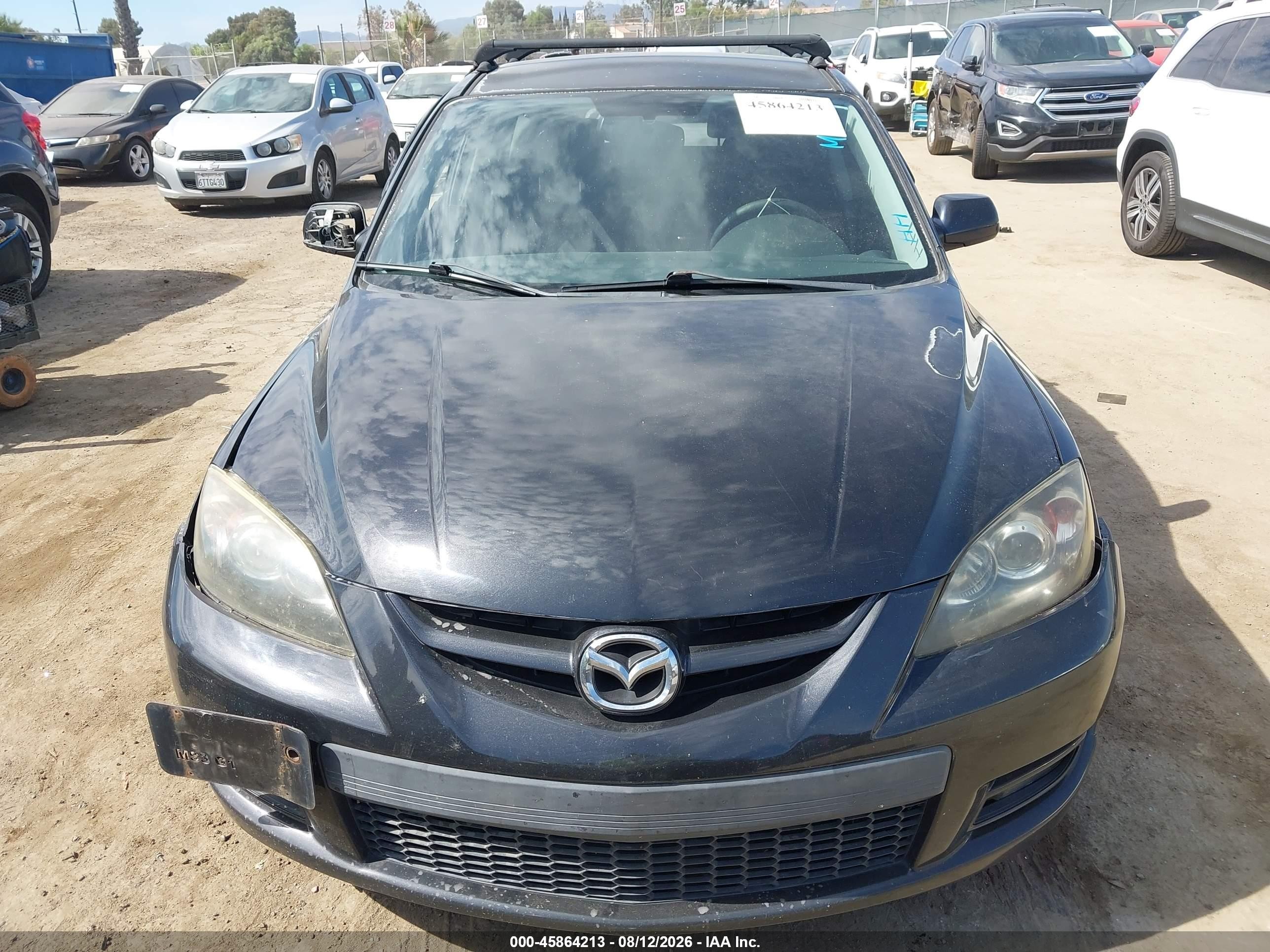 2008 Mazda Mazdaspeed3 Sport Черный vin: JM1BK34M281105730