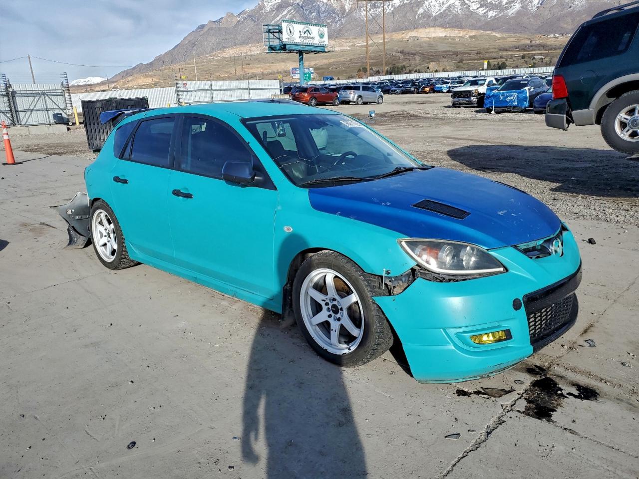 2008 Mazda Speed 3 Turquoise vin: JM1BK34M281159190