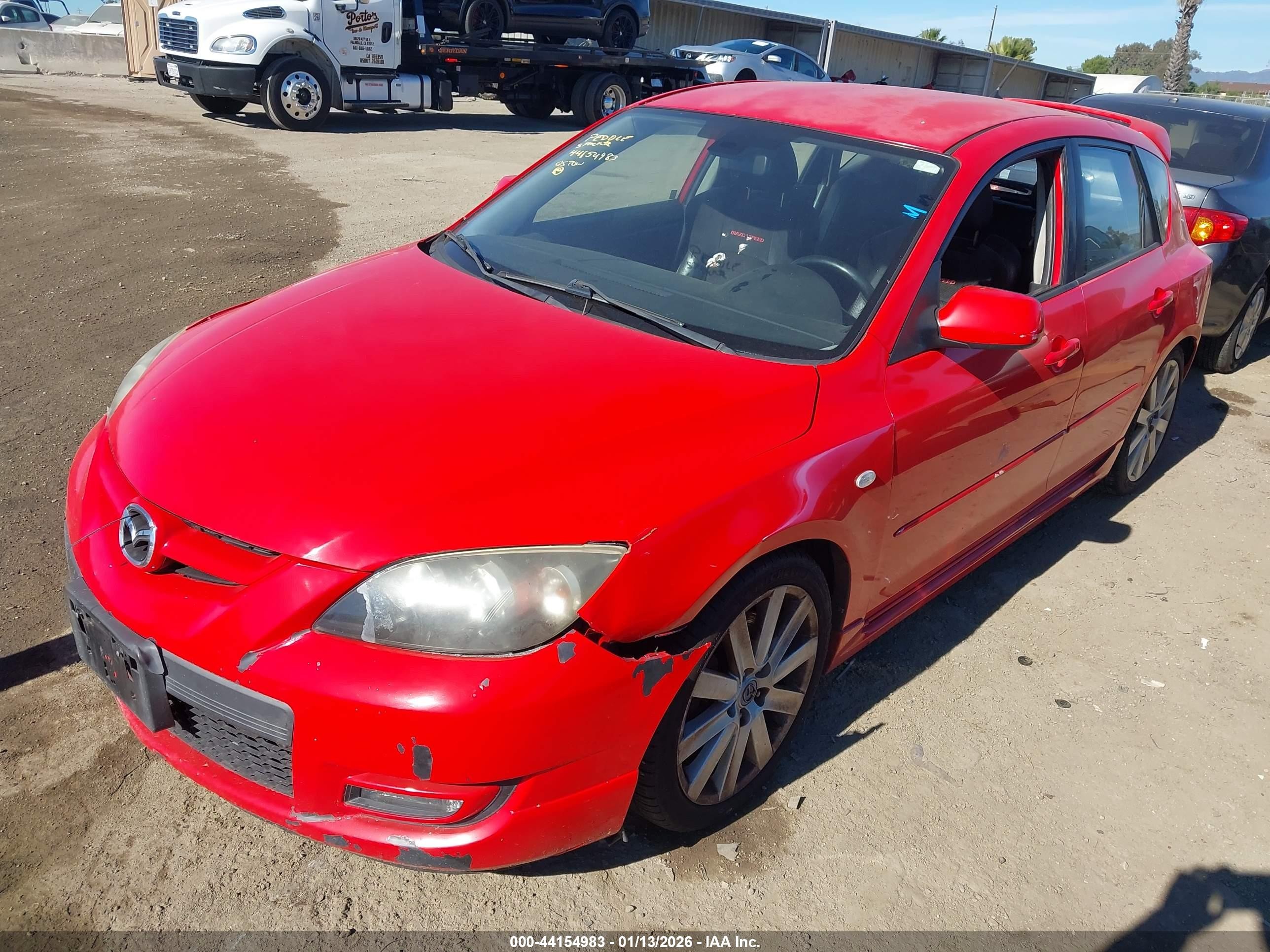 2009 Mazda Mazdaspeed3 Grand Touring Red vin: JM1BK34M291234066
