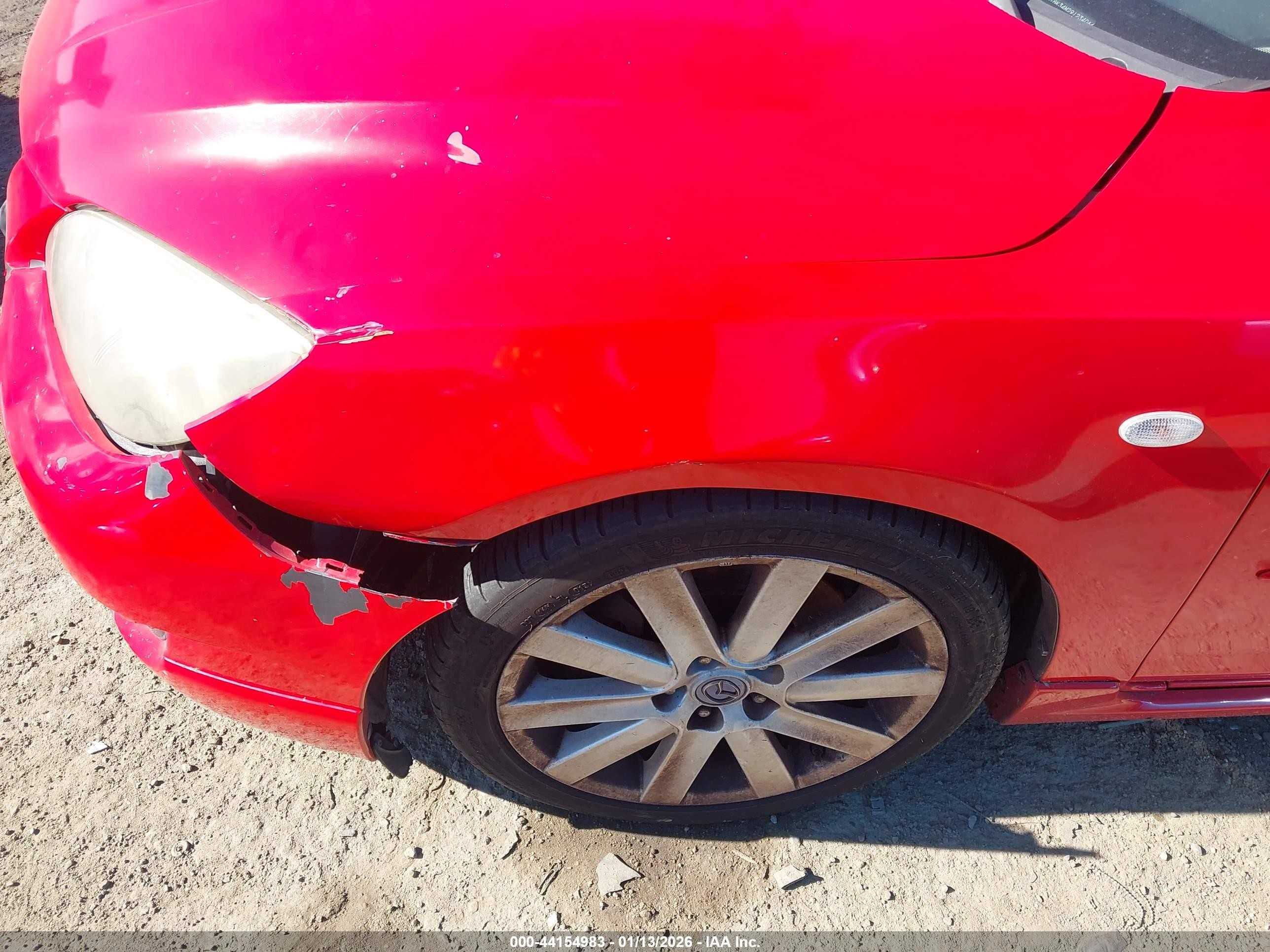 2009 Mazda Mazdaspeed3 Grand Touring Red vin: JM1BK34M291234066