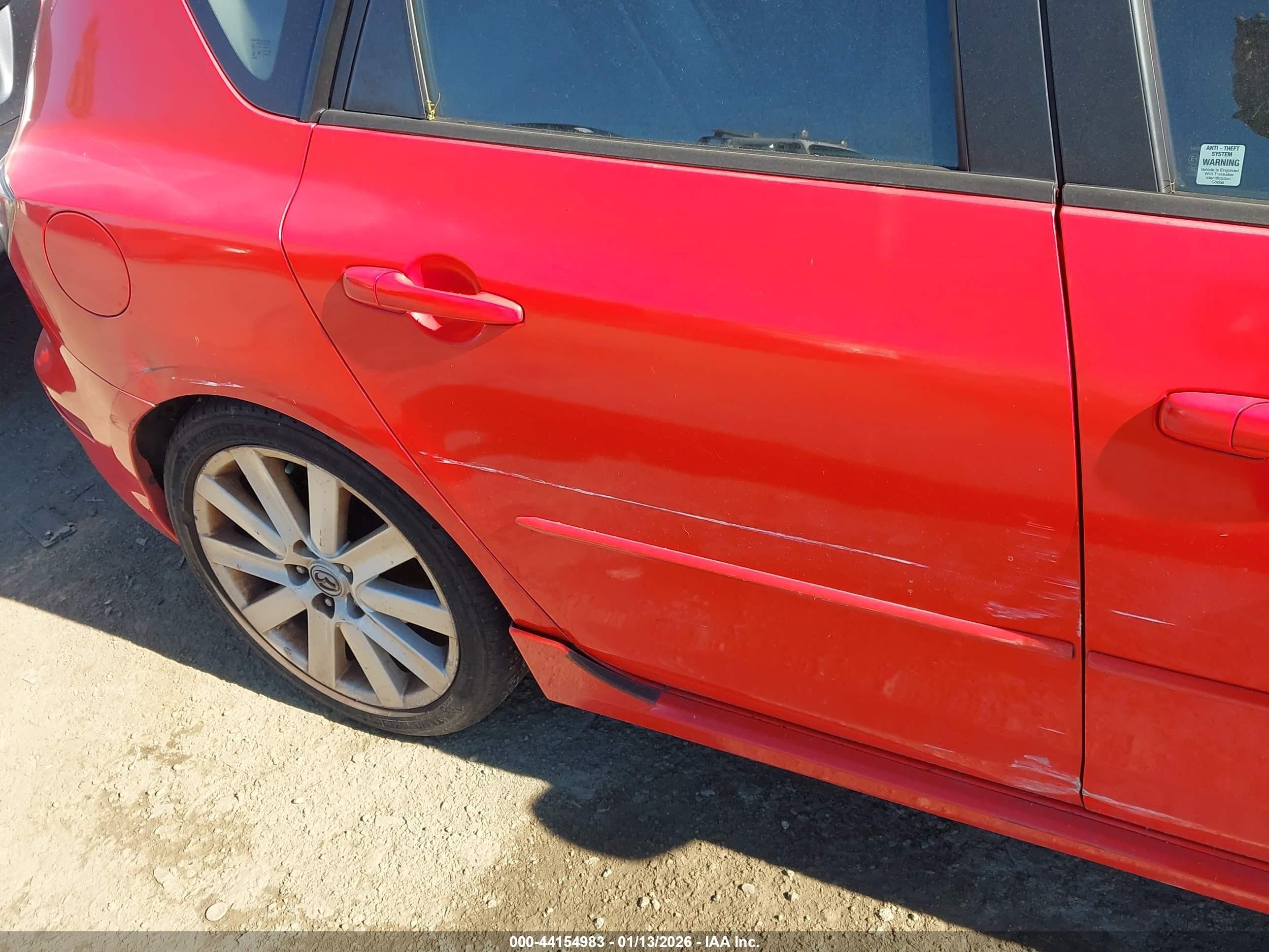 2009 Mazda Mazdaspeed3 Grand Touring Red vin: JM1BK34M291234066