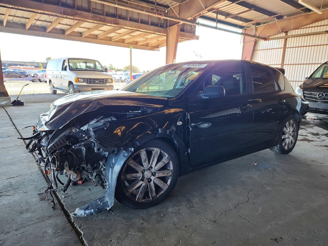 2008 Mazda Speed 3 Black vin: JM1BK34M381135402