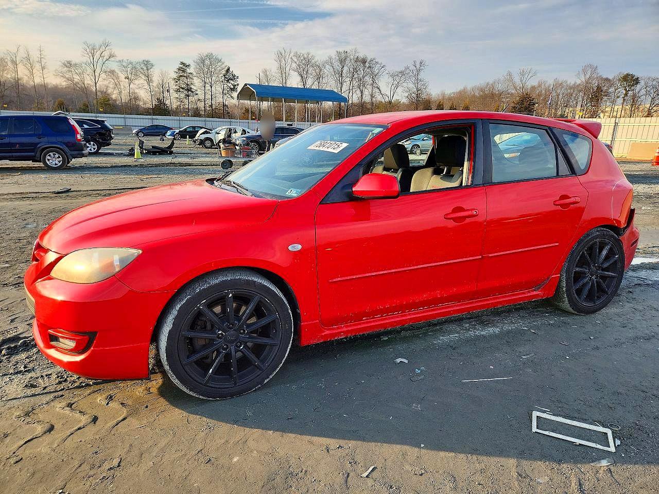 2008 Mazda Speed 3 Red vin: JM1BK34M481819388