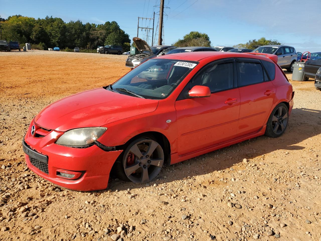 2008 Mazda Speed 3 Red vin: JM1BK34M781113323