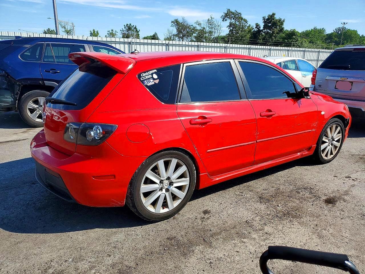 2009 Mazda Speed 3 Red vin: JM1BK34M891203050