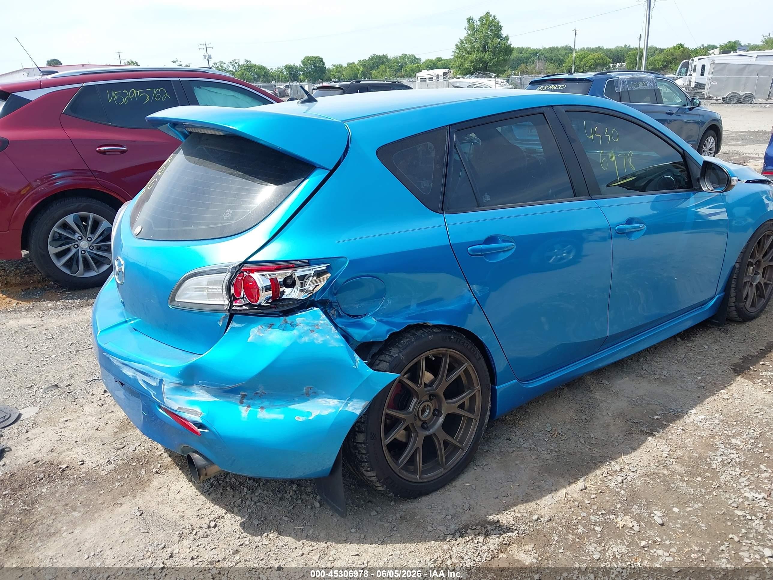 2010 Mazda Mazdaspeed3 Sport Blue vin: JM1BL1H36A1198034