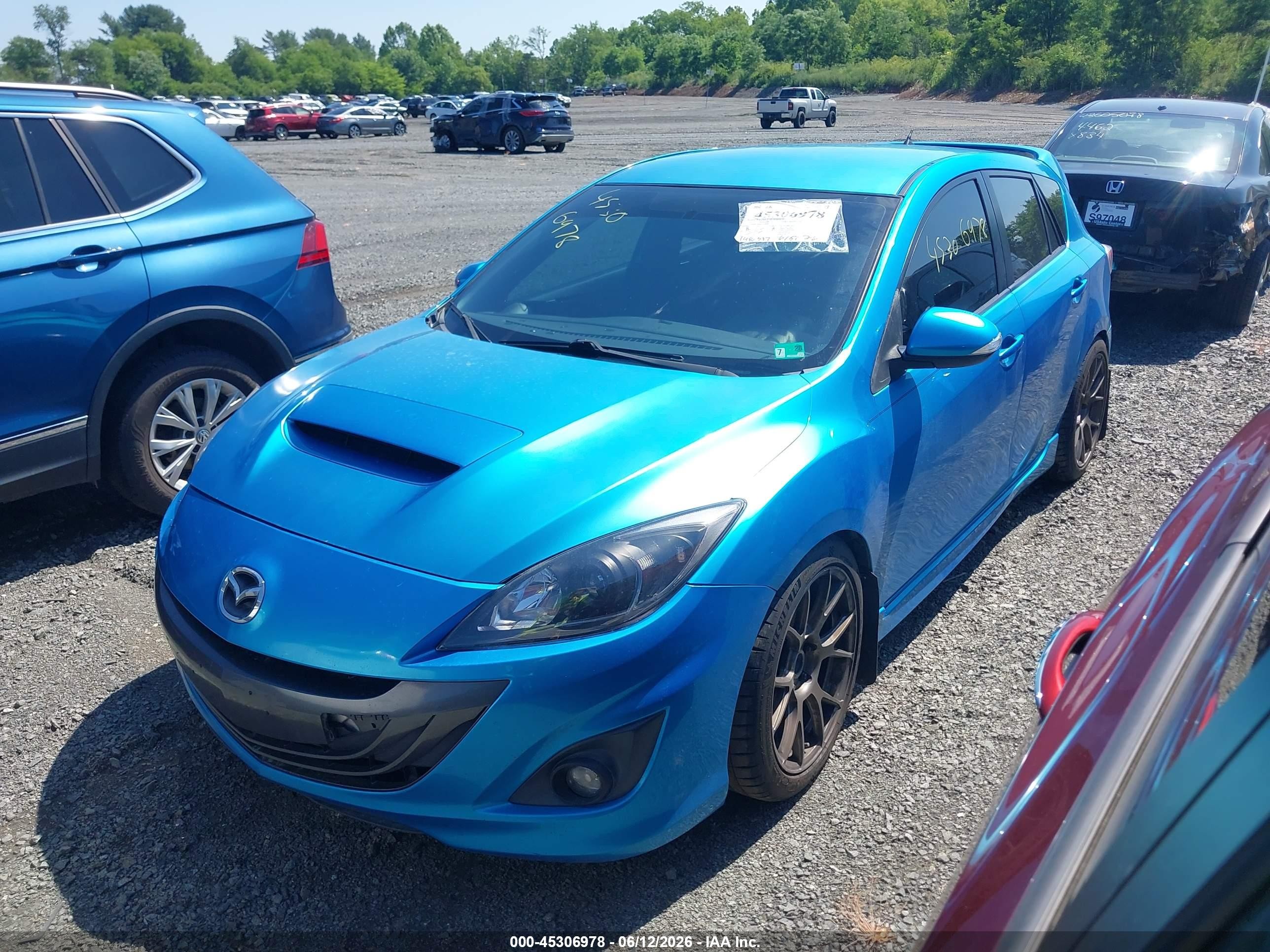 2010 Mazda Mazdaspeed3 Sport Blue vin: JM1BL1H36A1198034