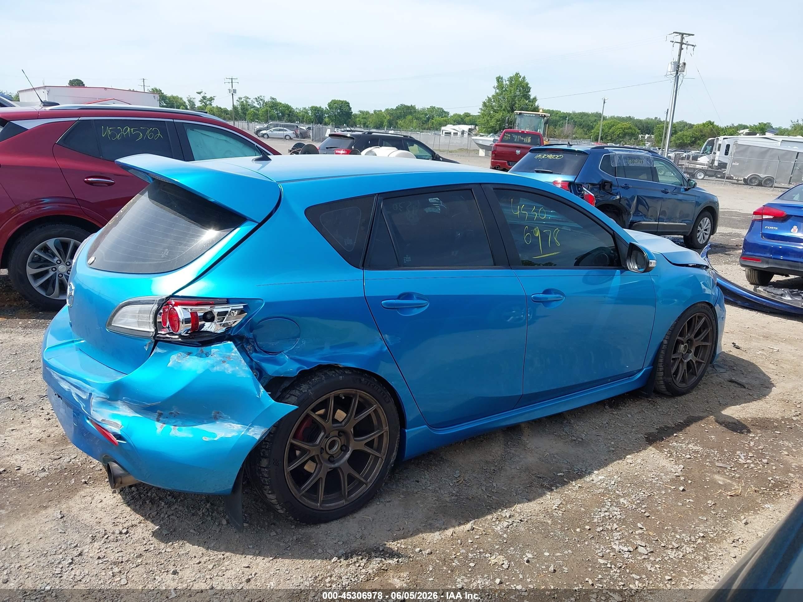 2010 Mazda Mazdaspeed3 Sport Blue vin: JM1BL1H36A1198034