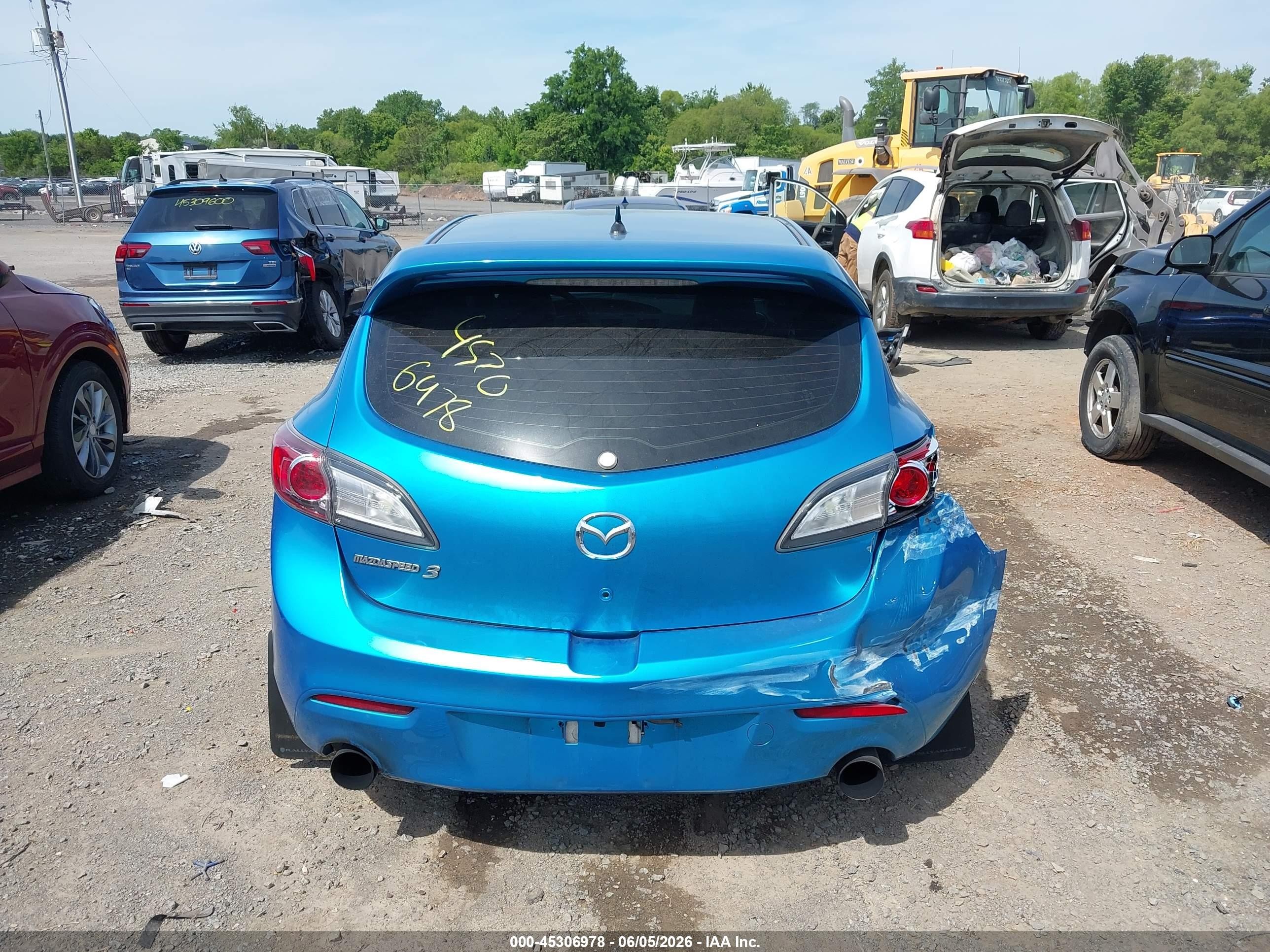 2010 Mazda Mazdaspeed3 Sport Blue vin: JM1BL1H36A1198034
