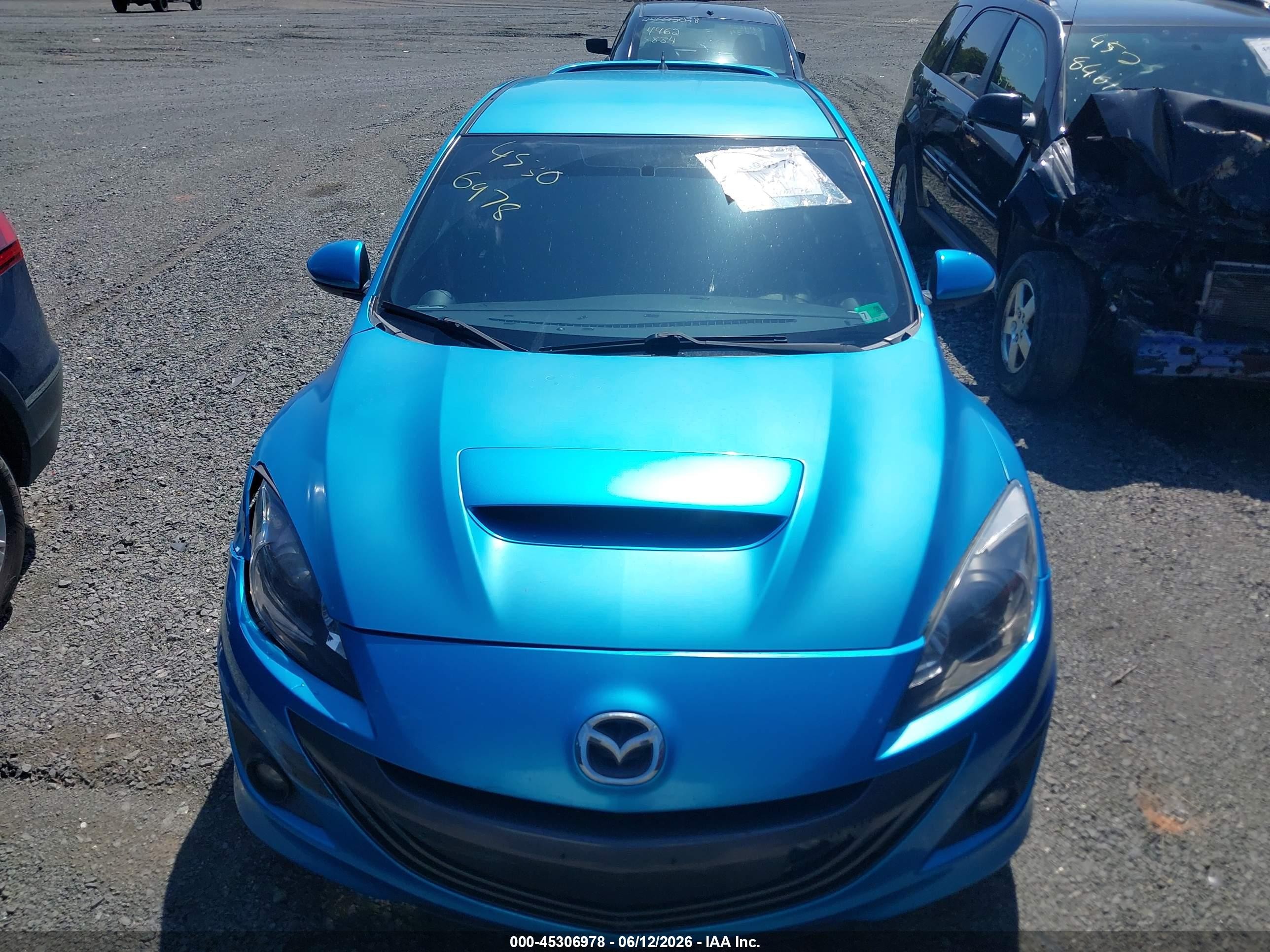 2010 Mazda Mazdaspeed3 Sport Blue vin: JM1BL1H36A1198034