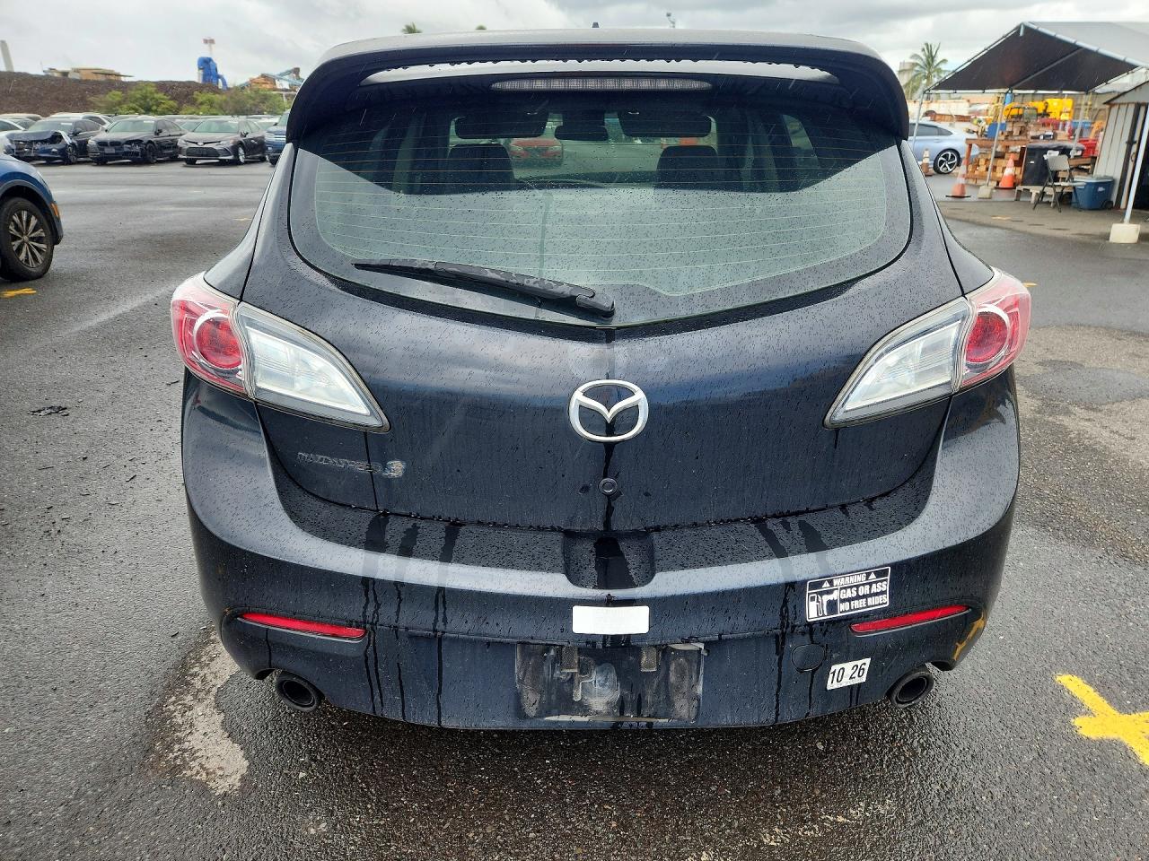 2010 Mazda Speed 3 Black vin: JM1BL1H37A1260928
