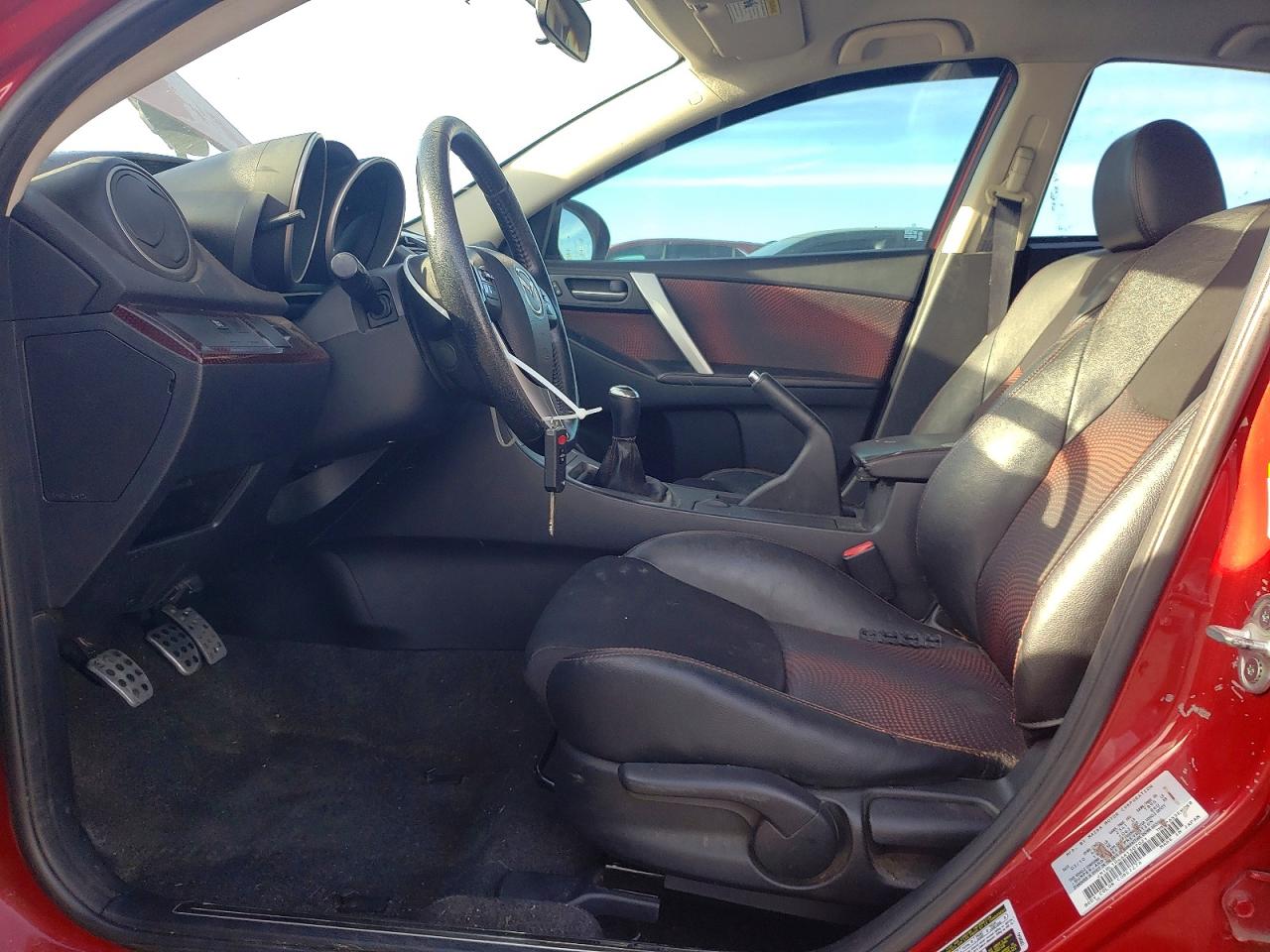 2010 Mazda Speed 3 Red vin: JM1BL1H46A1307021