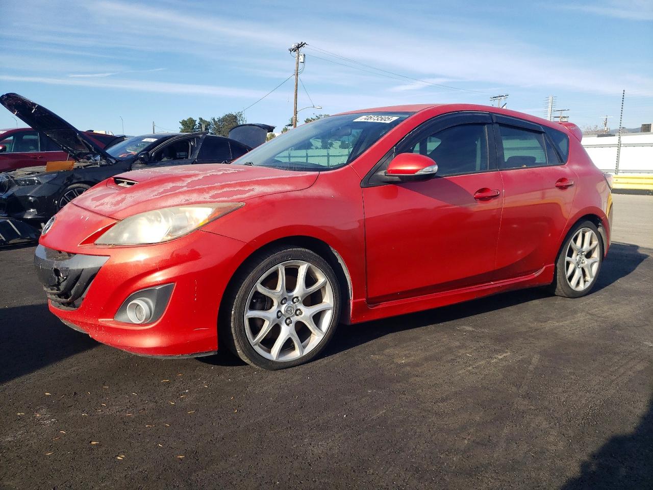2010 Mazda Speed 3 Red vin: JM1BL1H46A1307021