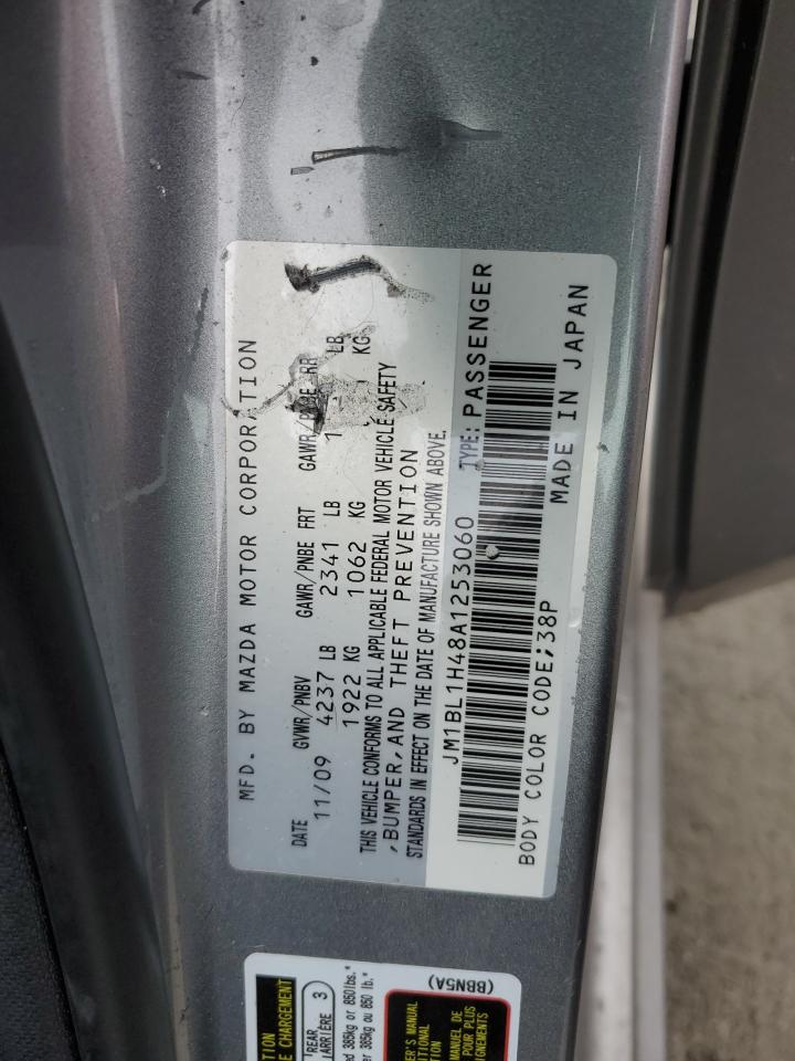 2010 Mazda Speed 3 Silver vin: JM1BL1H48A1253060