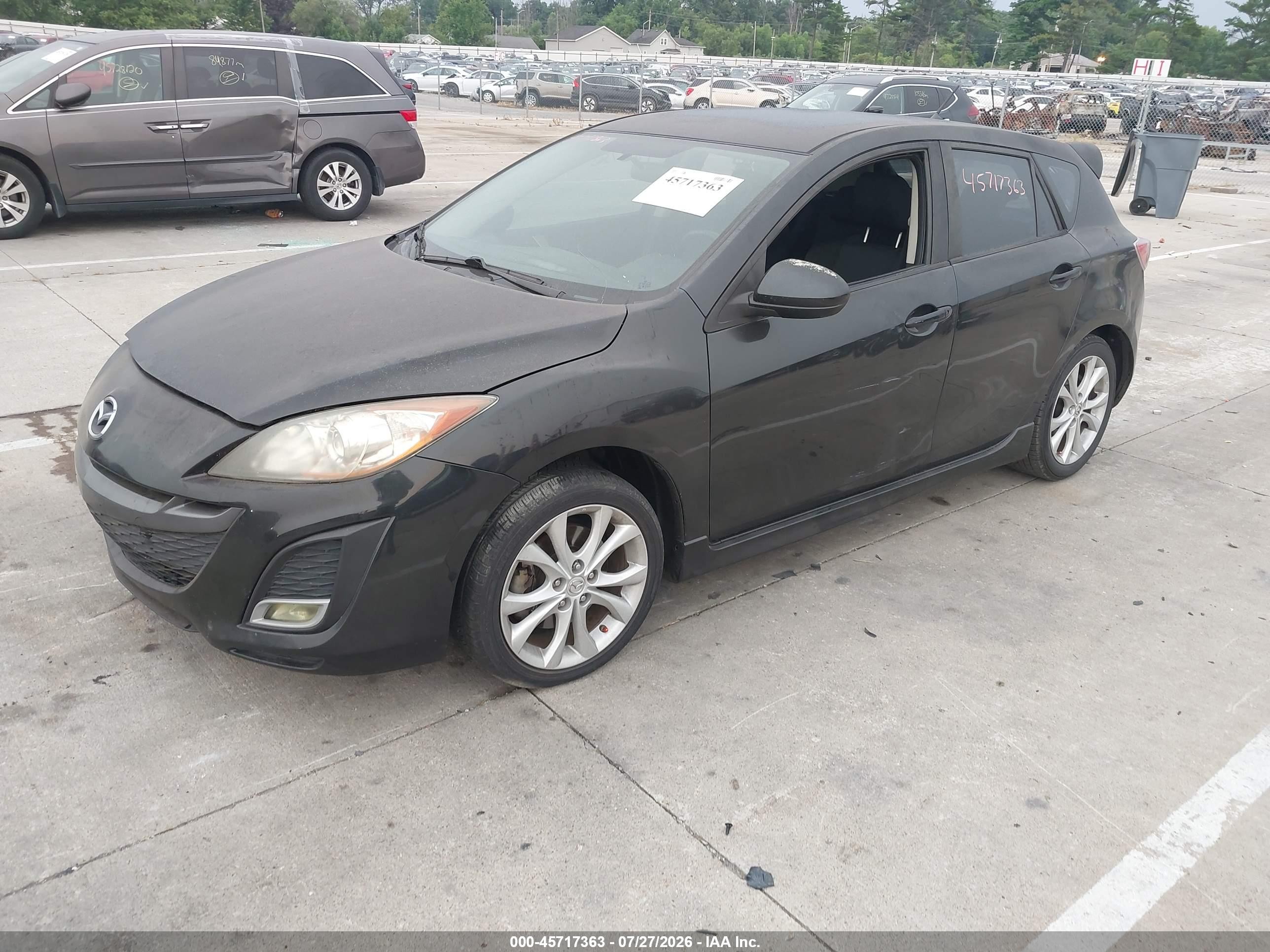2010 Mazda Mazda3 S Sport Black vin: JM1BL1H50A1277569
