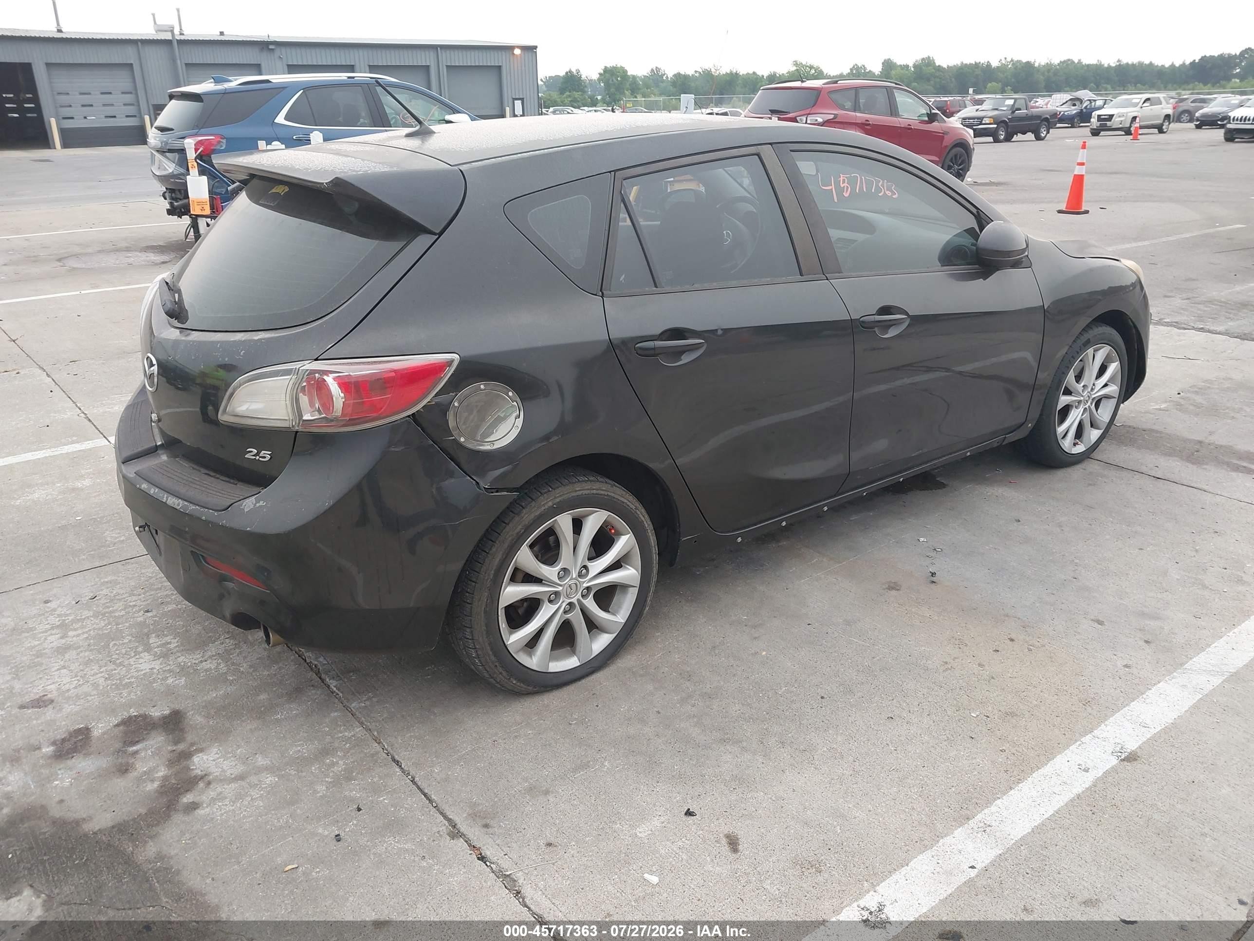 2010 Mazda Mazda3 S Sport Black vin: JM1BL1H50A1277569