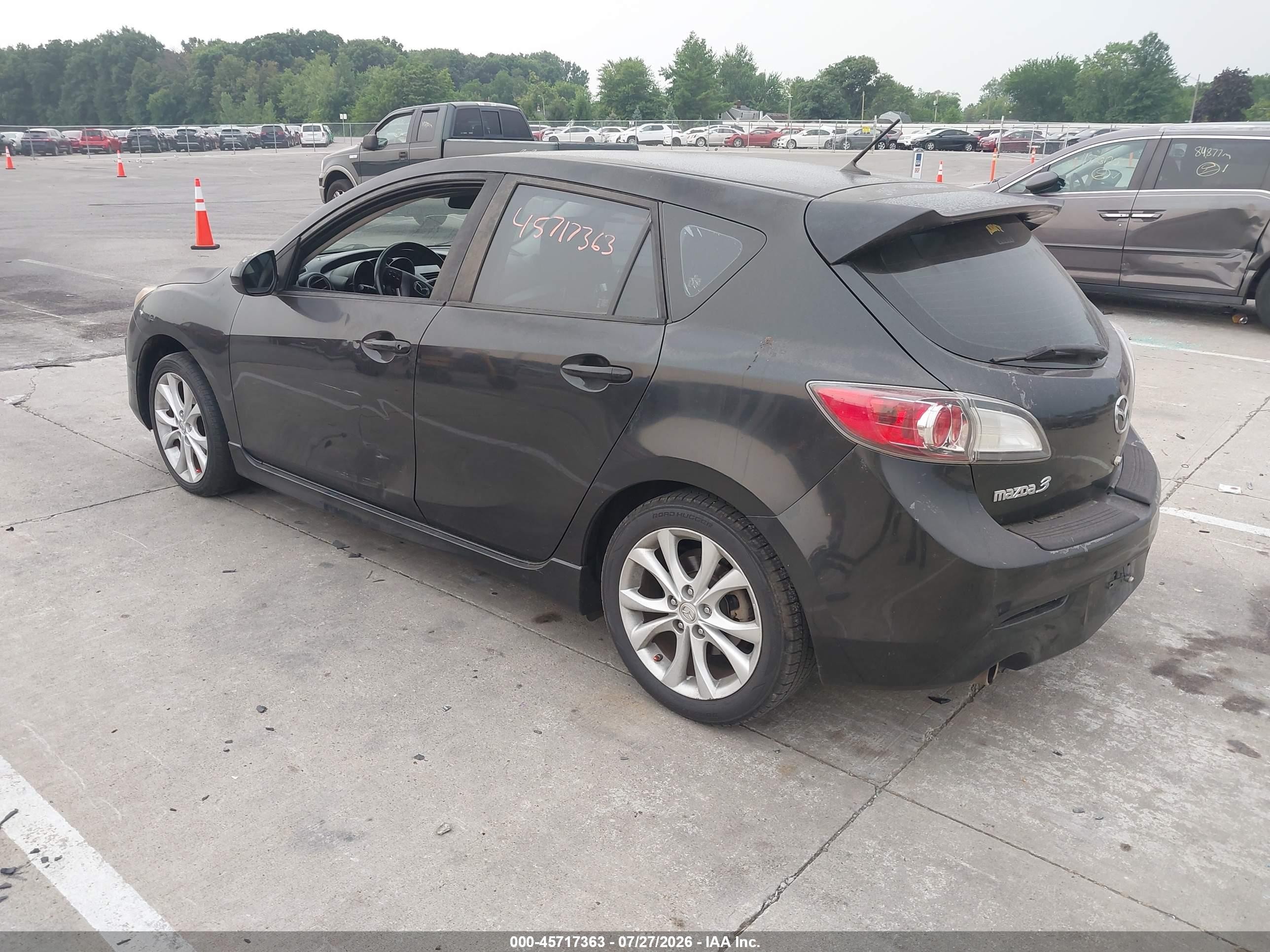 2010 Mazda Mazda3 S Sport Black vin: JM1BL1H50A1277569