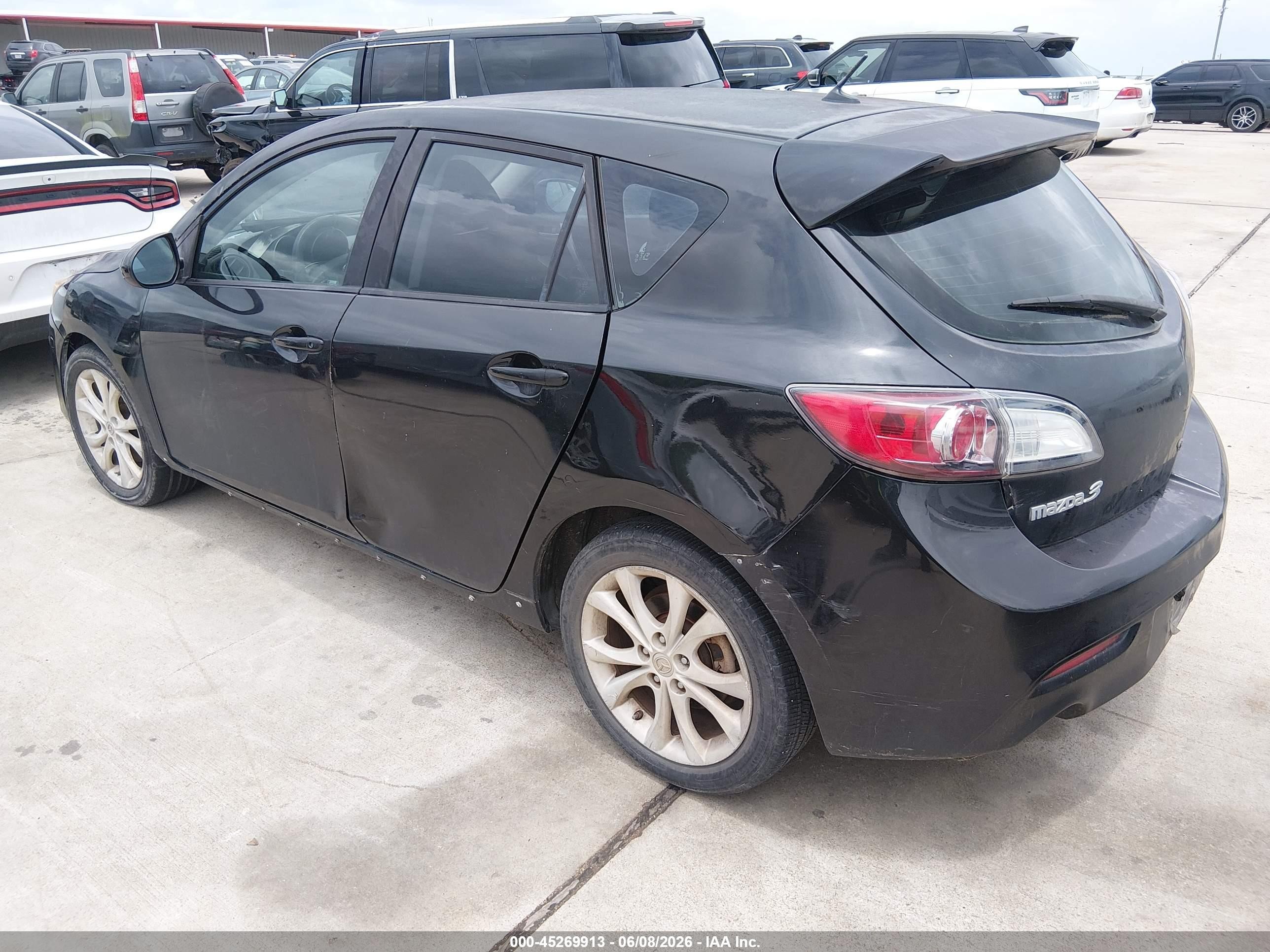 2010 Mazda Mazda3 S Sport Black vin: JM1BL1H50A1317844