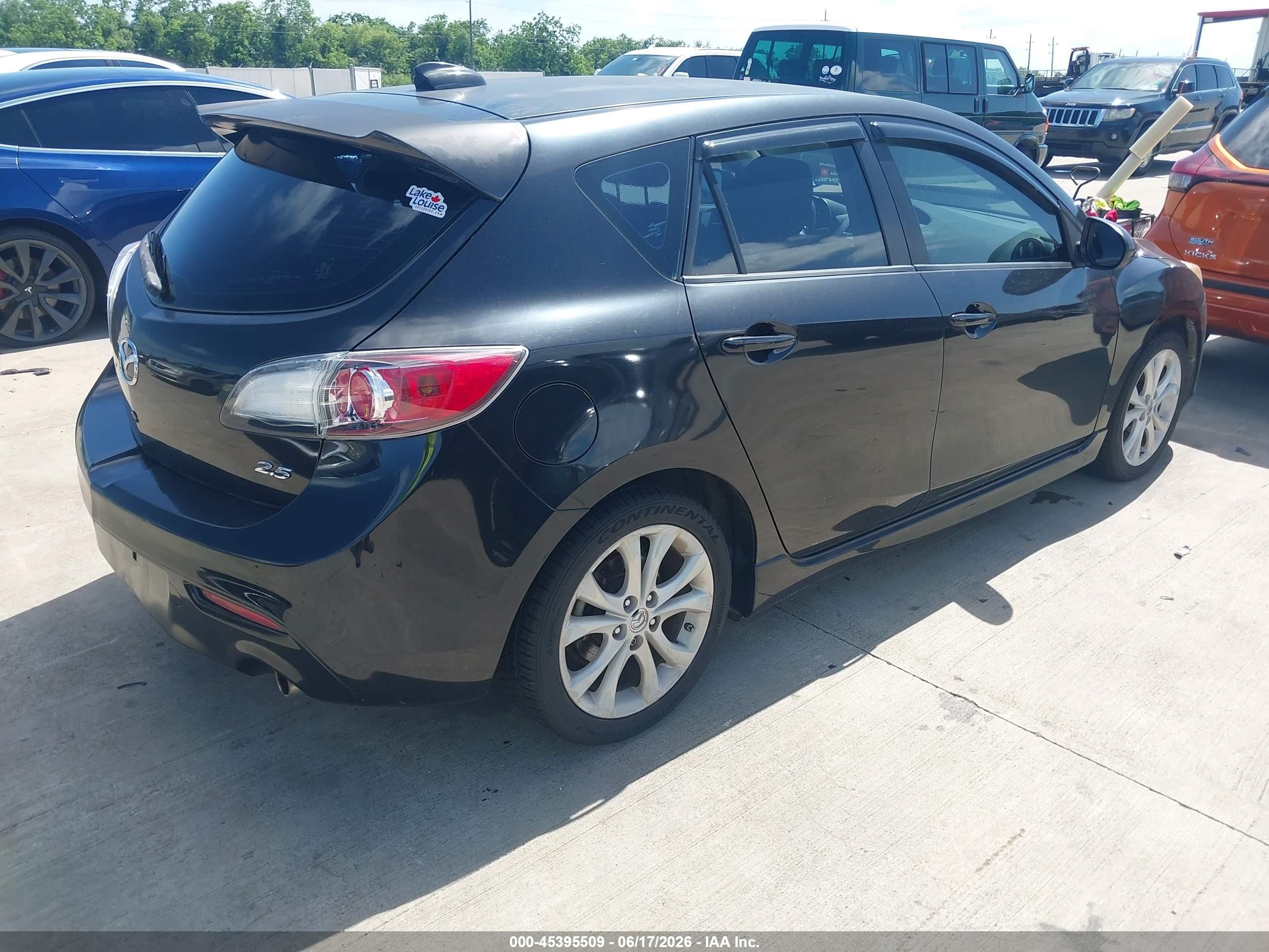 2010 Mazda Mazda3 S Sport Black vin: JM1BL1H50A1323188