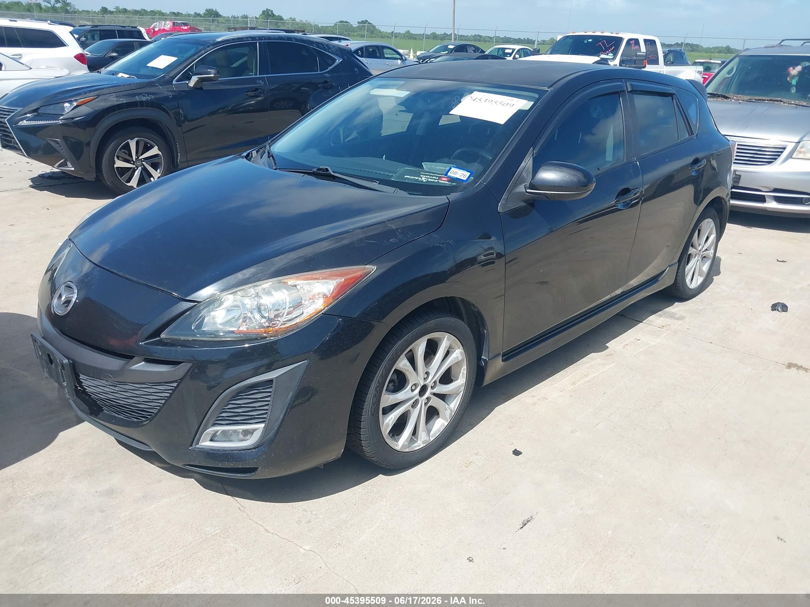 2010 Mazda Mazda3 S Sport Black vin: JM1BL1H50A1323188