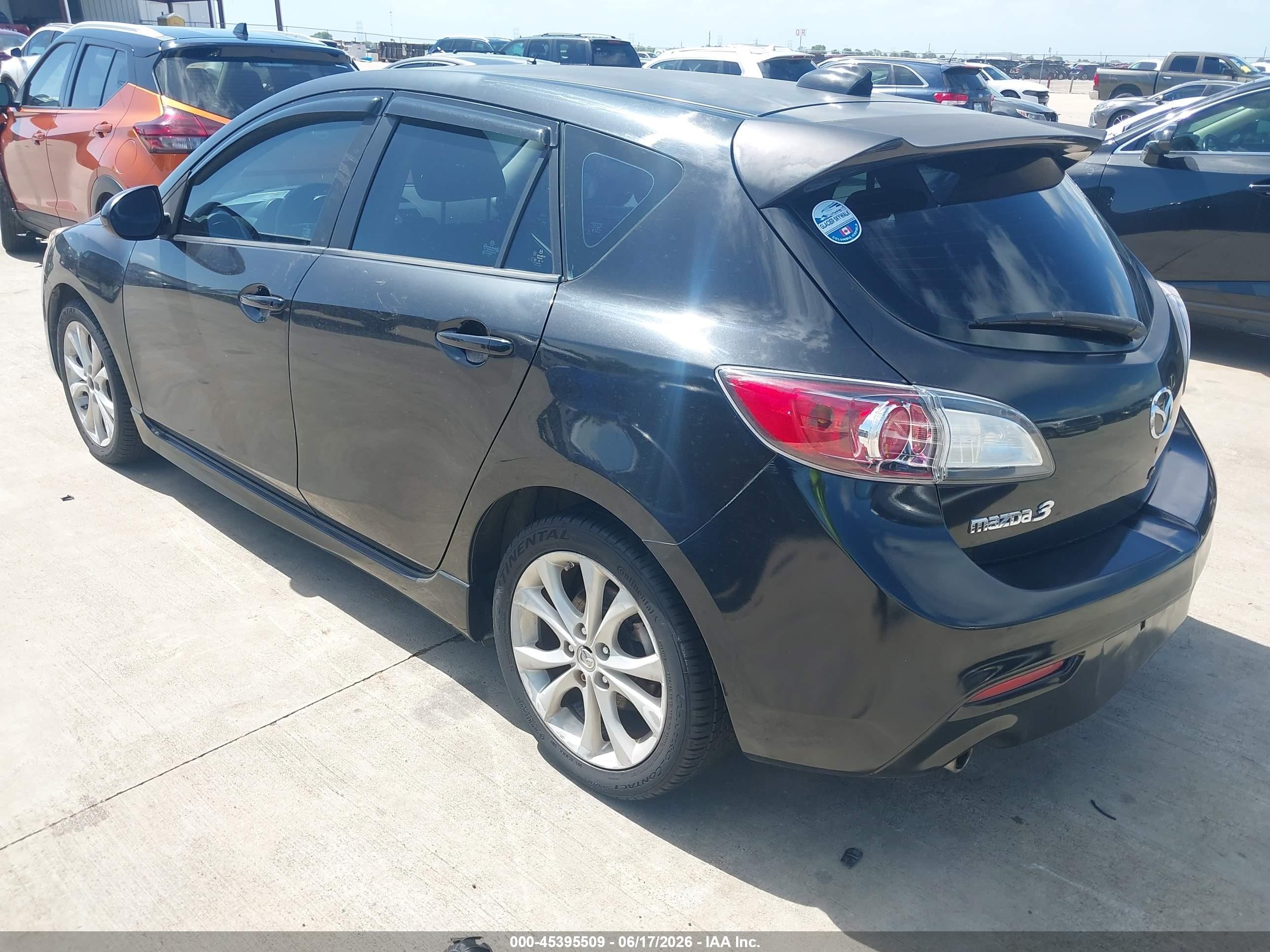 2010 Mazda Mazda3 S Sport Black vin: JM1BL1H50A1323188