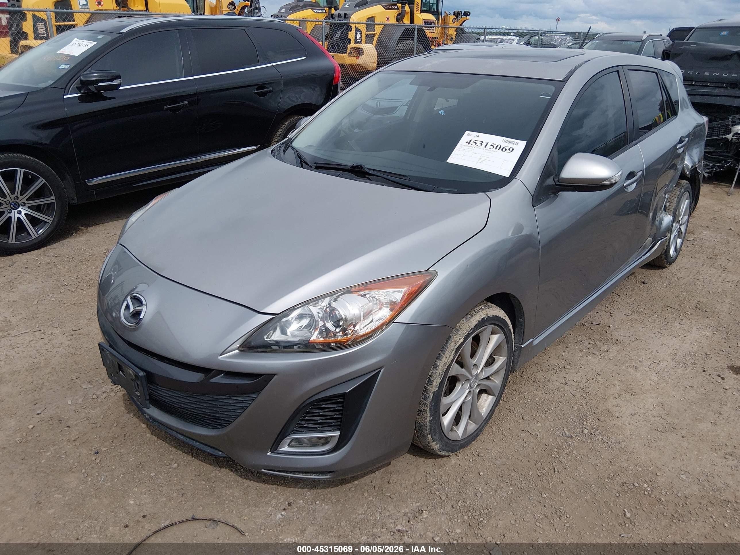 2010 Mazda Mazda3 S Sport Gray vin: JM1BL1H52A1128435