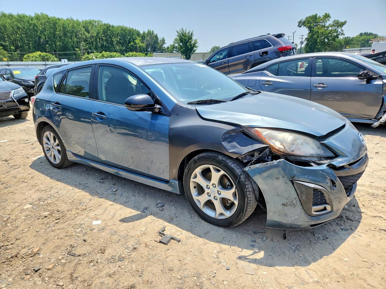 2010 Mazda 3 S Blue vin: JM1BL1H52A1209922
