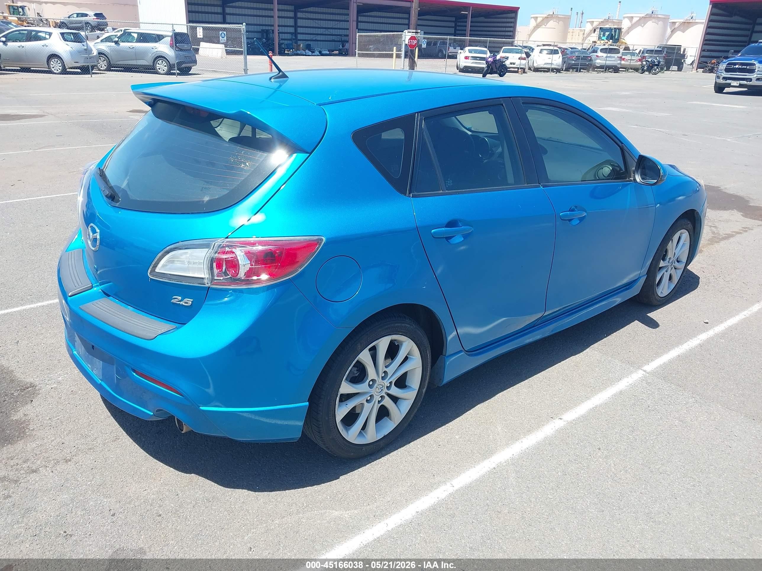 2010 Mazda Mazda3 S Sport Blue vin: JM1BL1H52A1258148