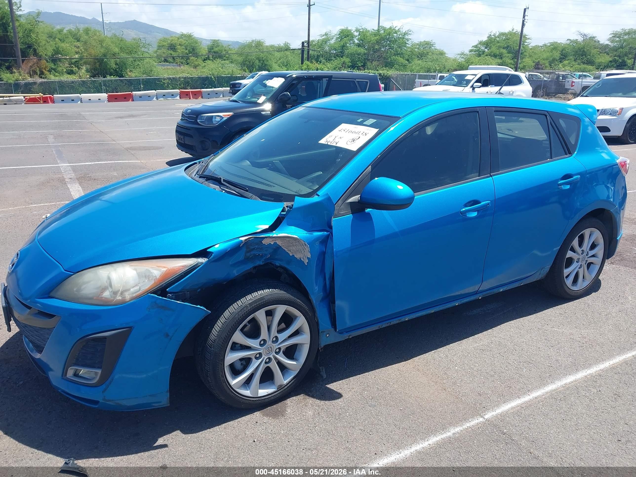2010 Mazda Mazda3 S Sport Blue vin: JM1BL1H52A1258148