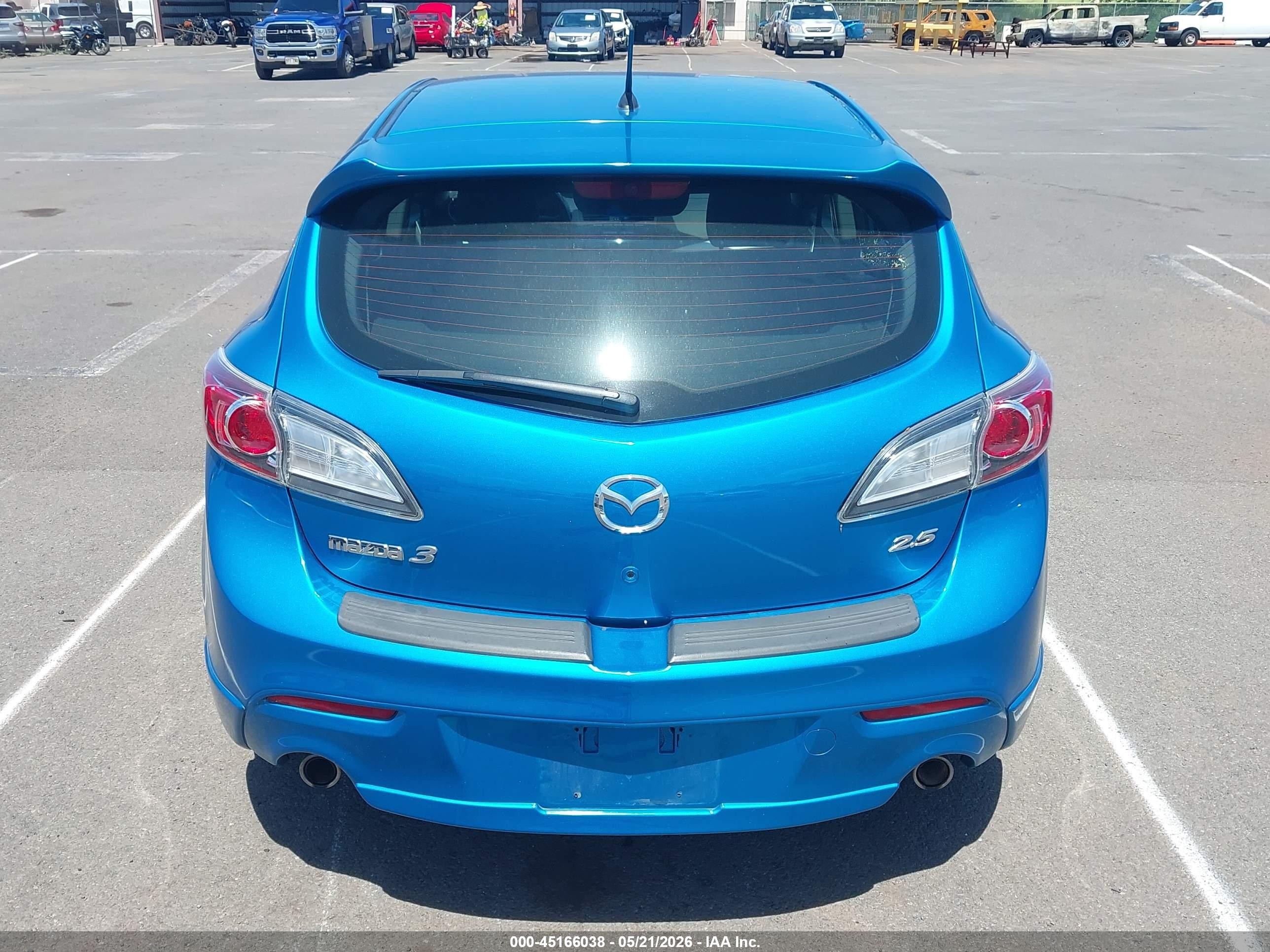 2010 Mazda Mazda3 S Sport Blue vin: JM1BL1H52A1258148