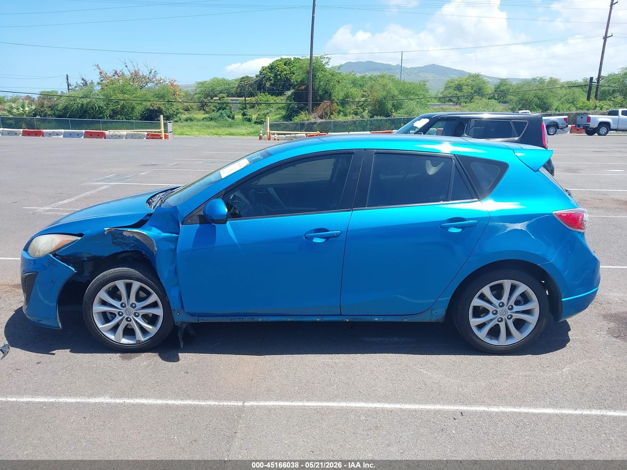 2010 Mazda Mazda3 S Sport Blue vin: JM1BL1H52A1258148