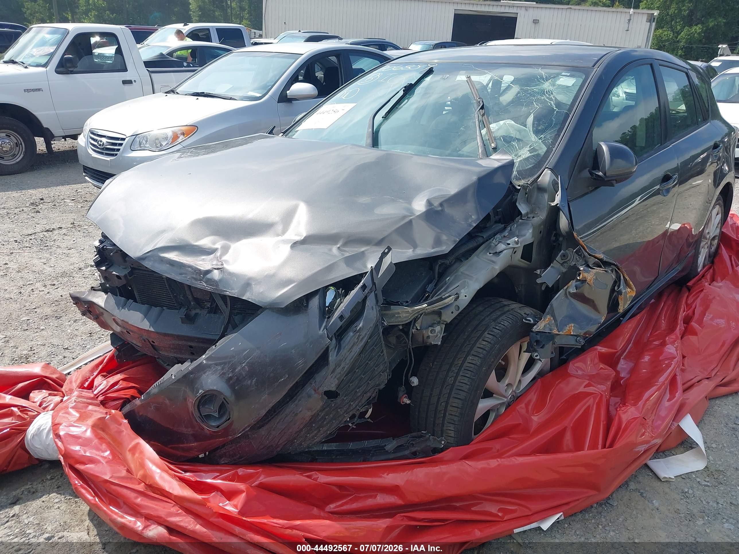 2010 Mazda Mazda3 S Sport Gray vin: JM1BL1H52A1306859