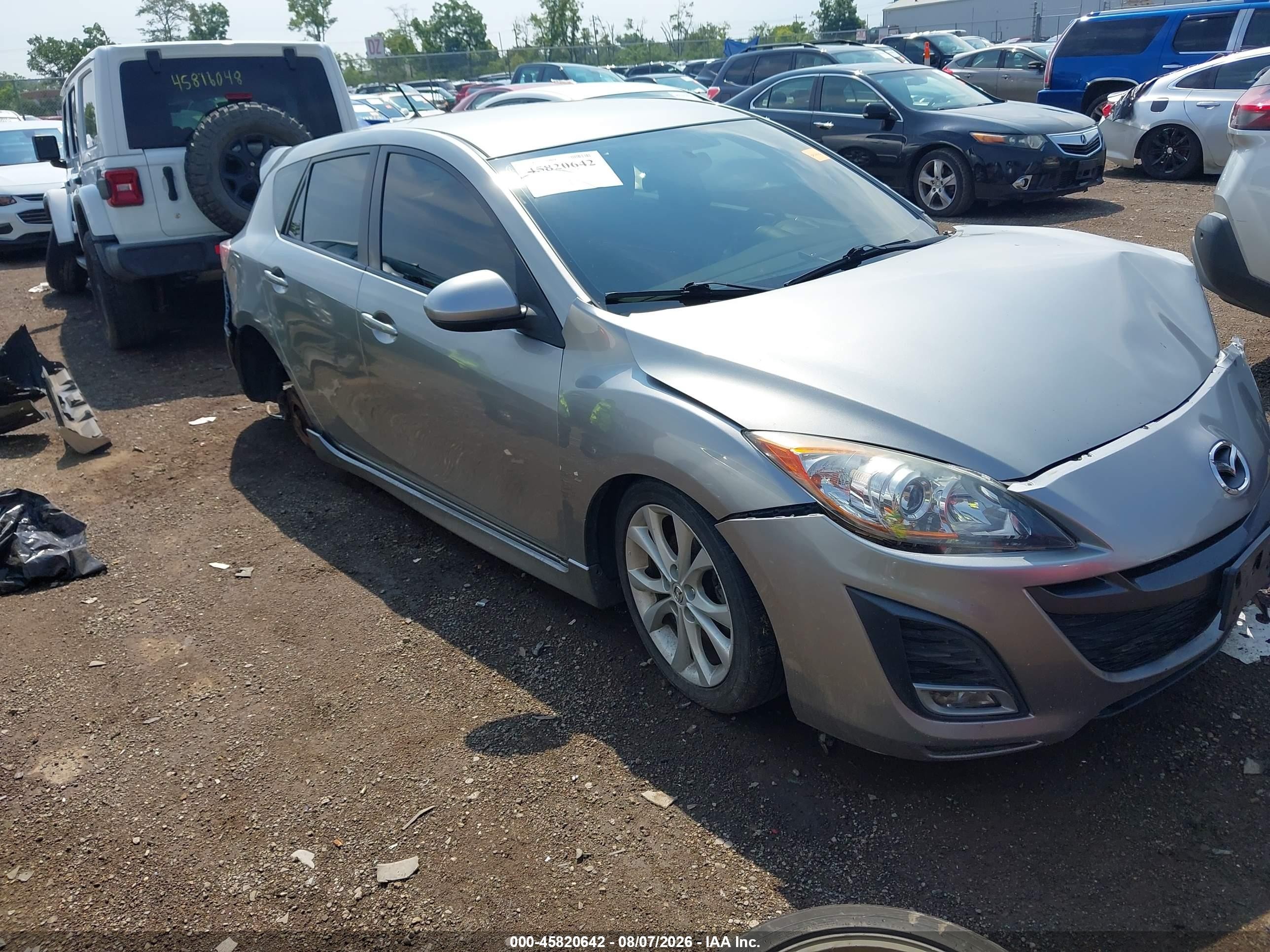 2010 Mazda Mazda3 S Sport Silver vin: JM1BL1H52A1334192