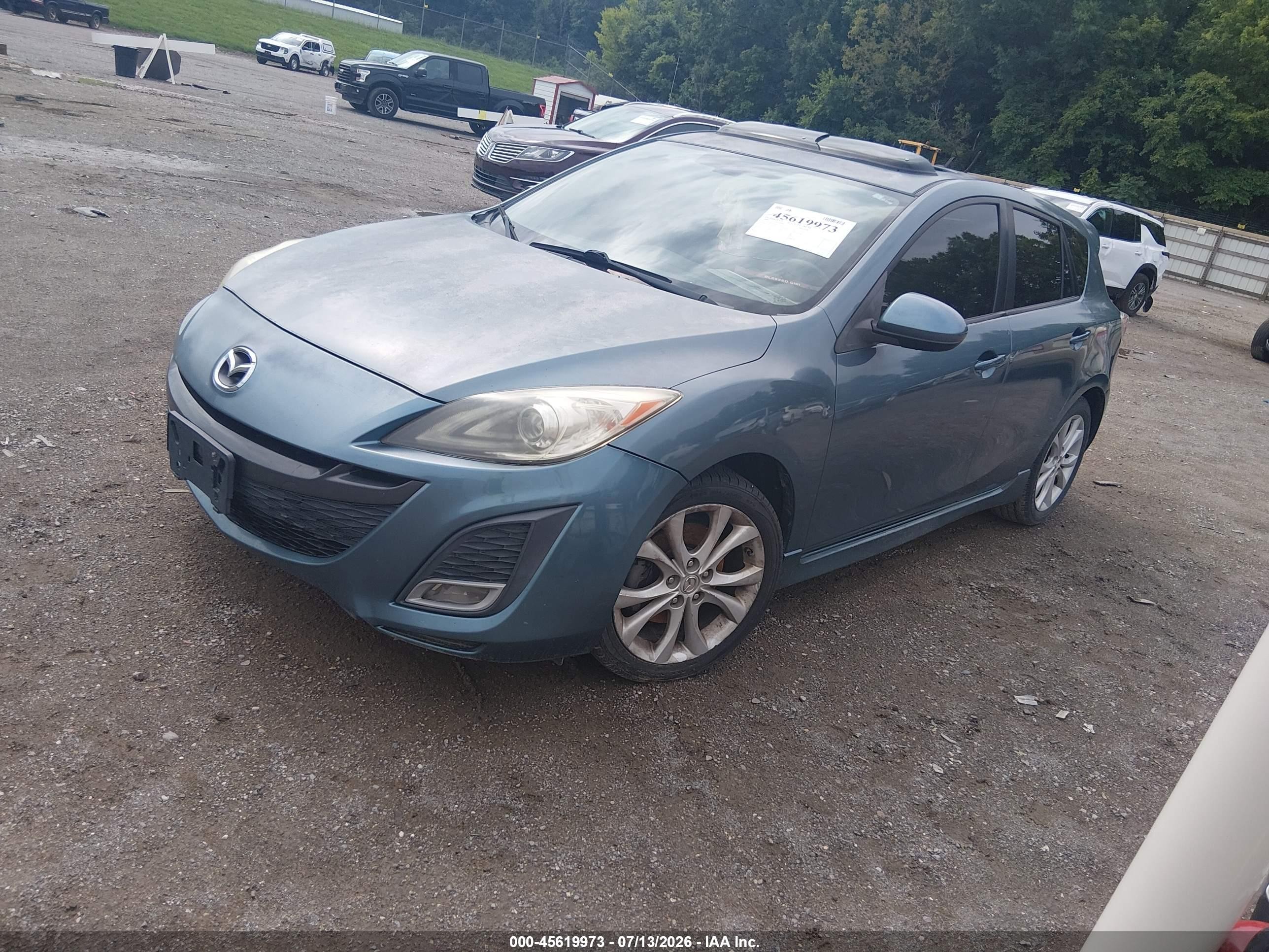 2010 Mazda Mazda3 S Grand Touring Blue vin: JM1BL1H52A1337612