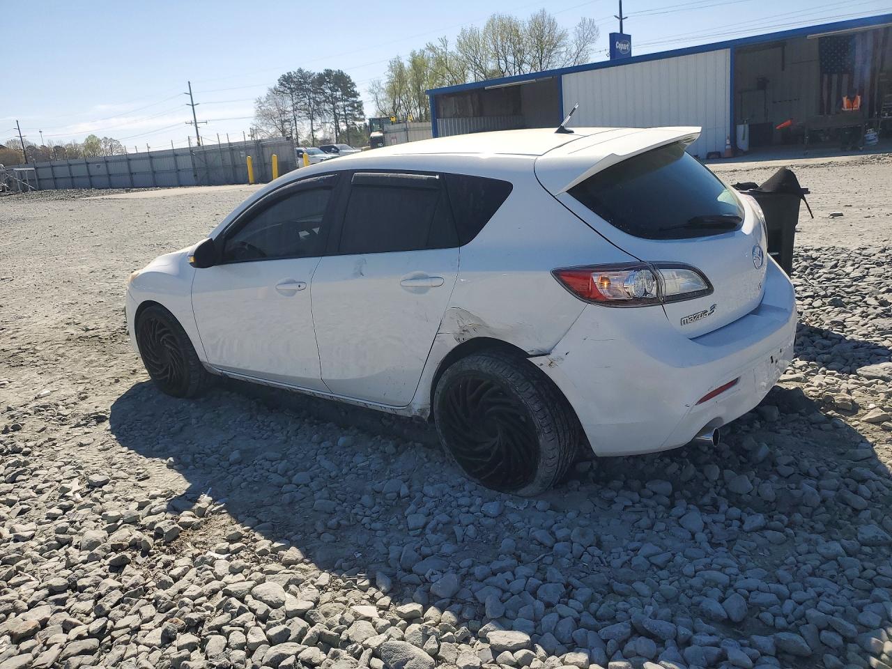2010 Mazda 3 S White vin: JM1BL1H53A1218032