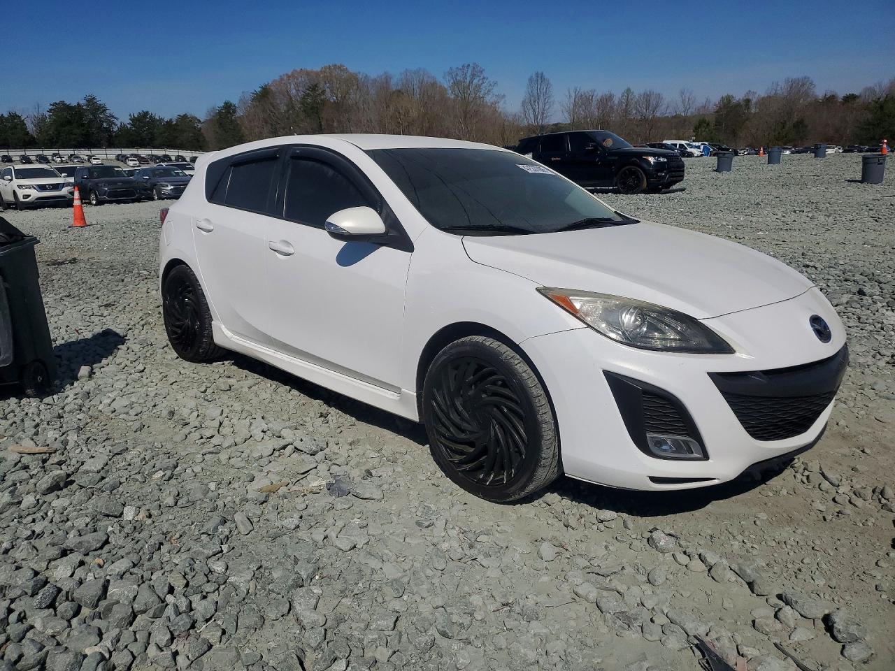 2010 Mazda 3 S White vin: JM1BL1H53A1218032