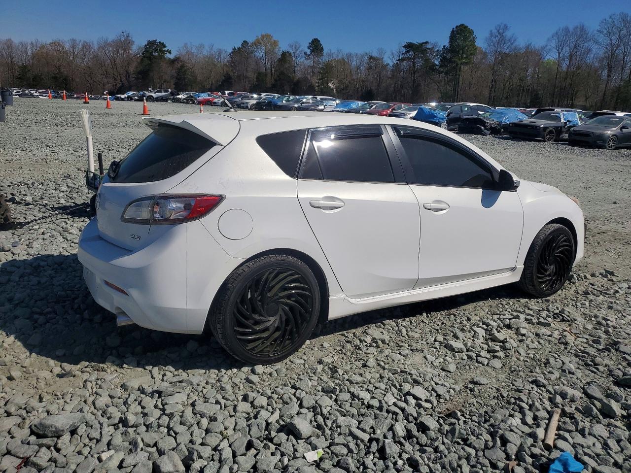 2010 Mazda 3 S White vin: JM1BL1H53A1218032