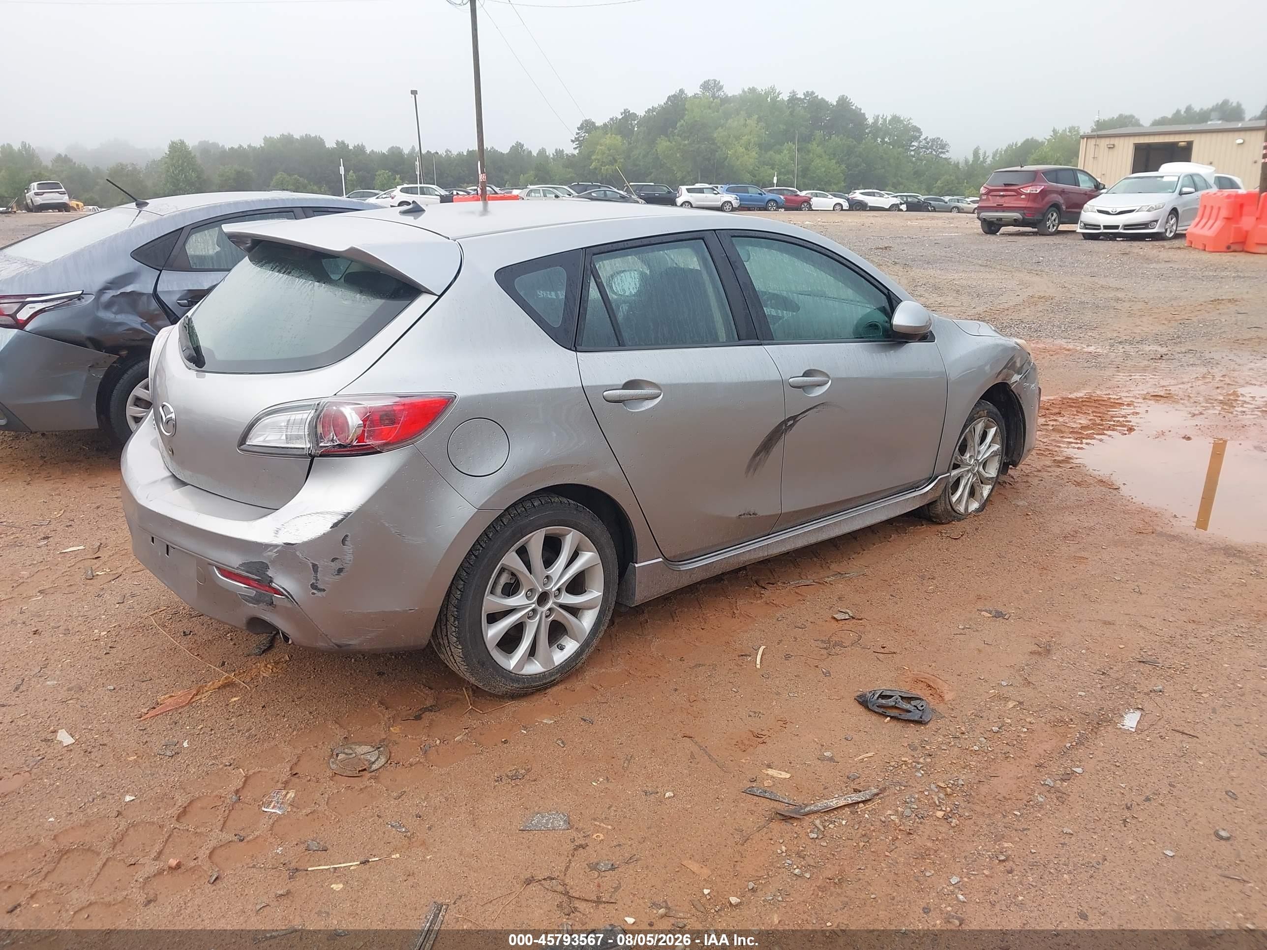 2010 Mazda Mazda3 S Sport Silver vin: JM1BL1H53A1289599
