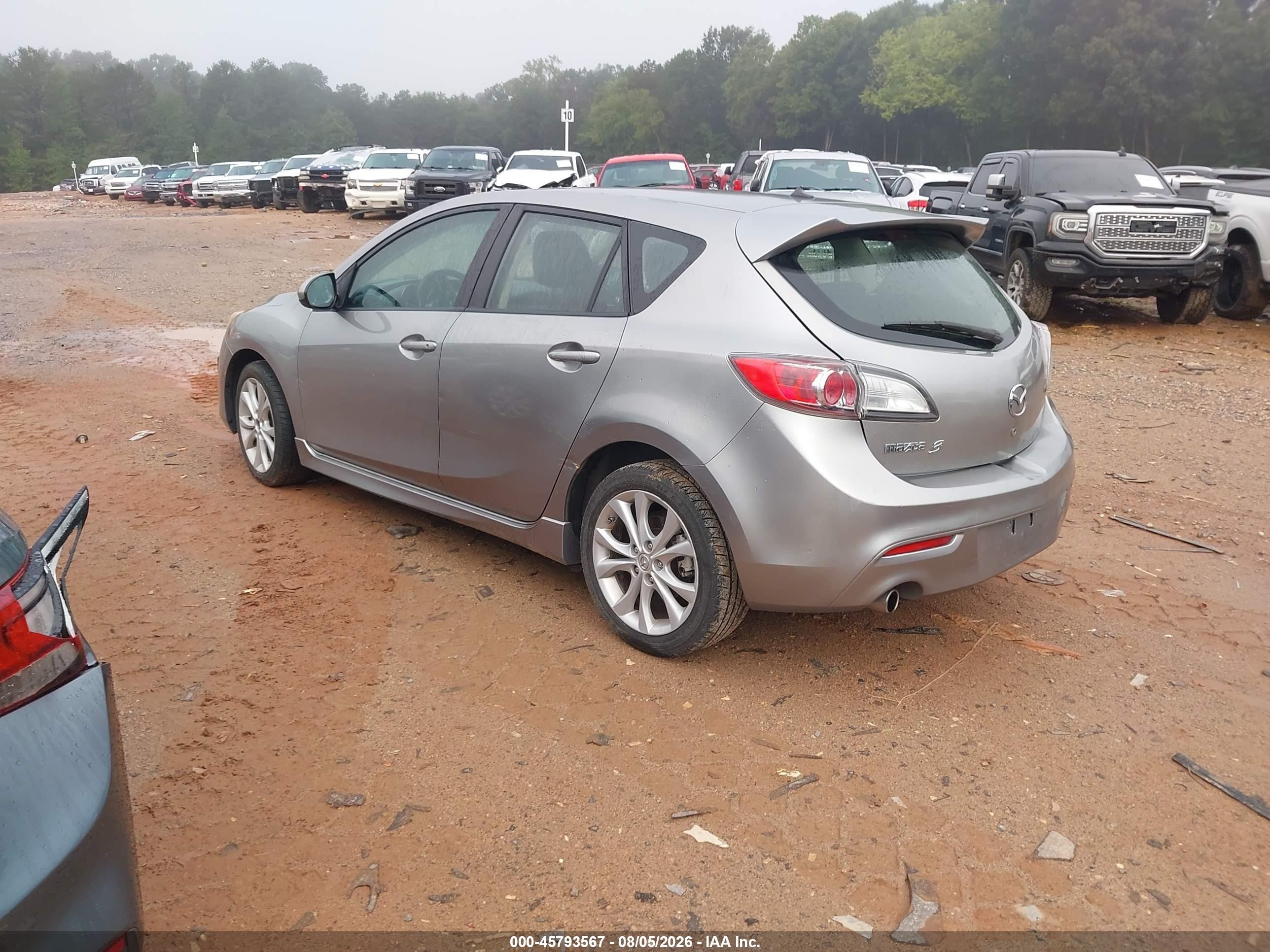 2010 Mazda Mazda3 S Sport Silver vin: JM1BL1H53A1289599