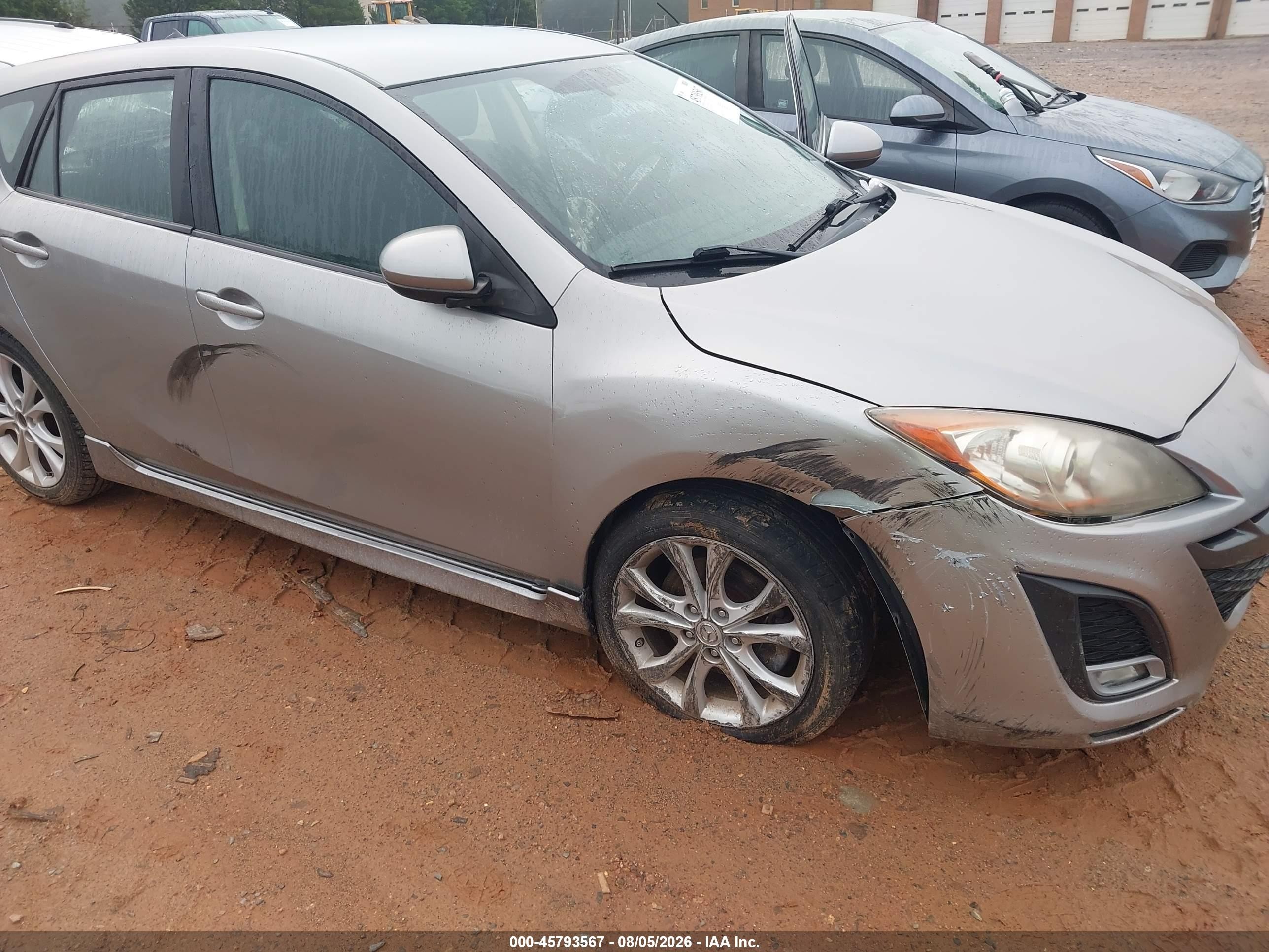 2010 Mazda Mazda3 S Sport Silver vin: JM1BL1H53A1289599