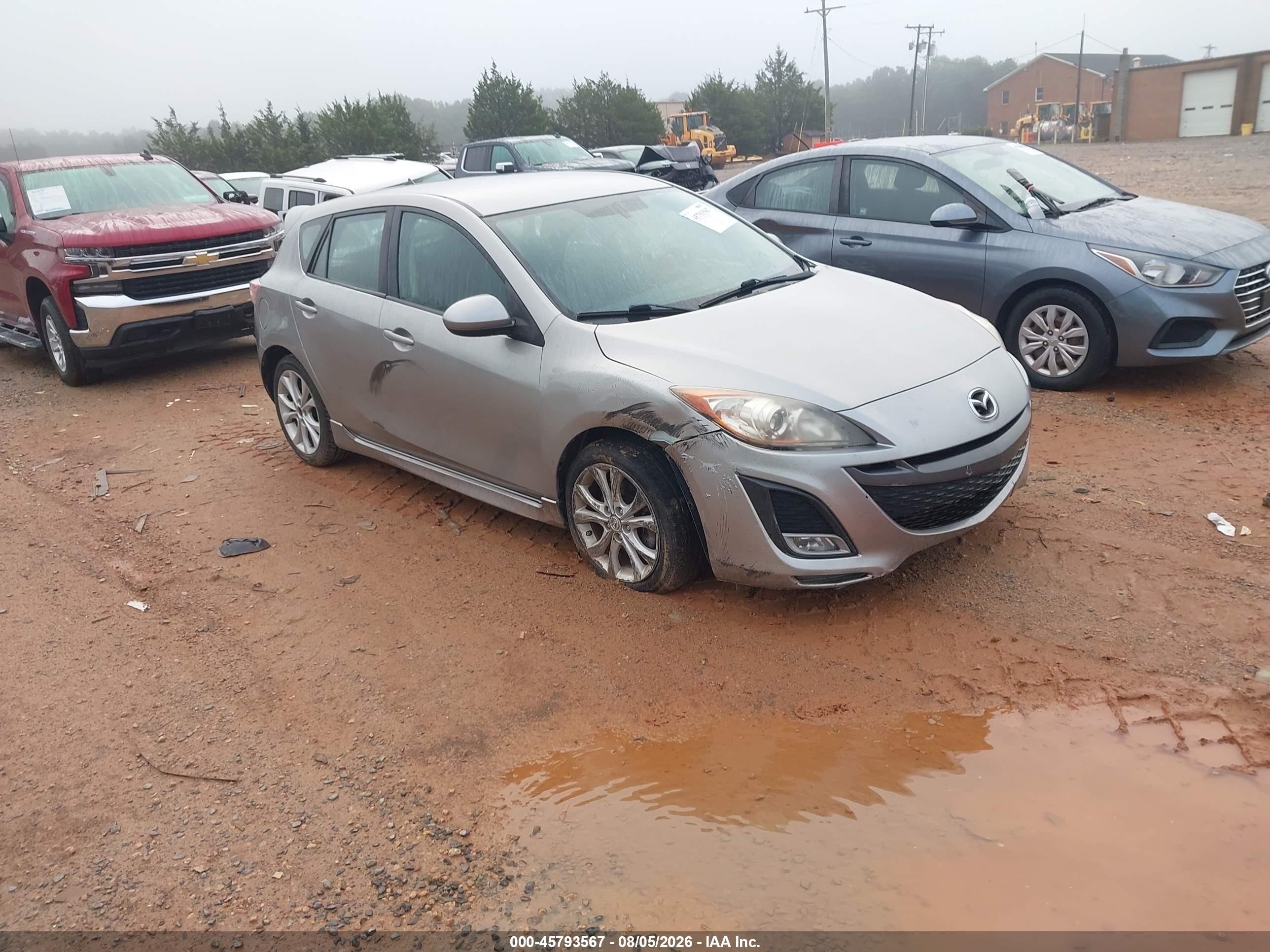 2010 Mazda Mazda3 S Sport Silver vin: JM1BL1H53A1289599