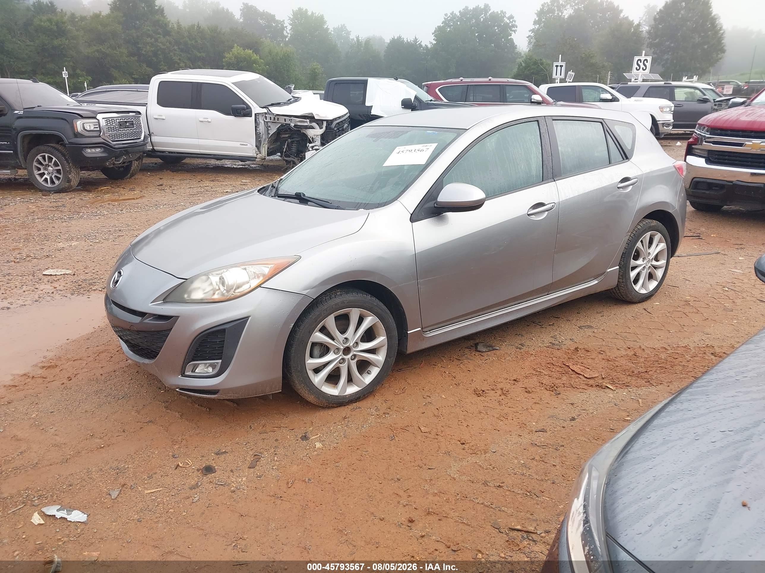 2010 Mazda Mazda3 S Sport Silver vin: JM1BL1H53A1289599
