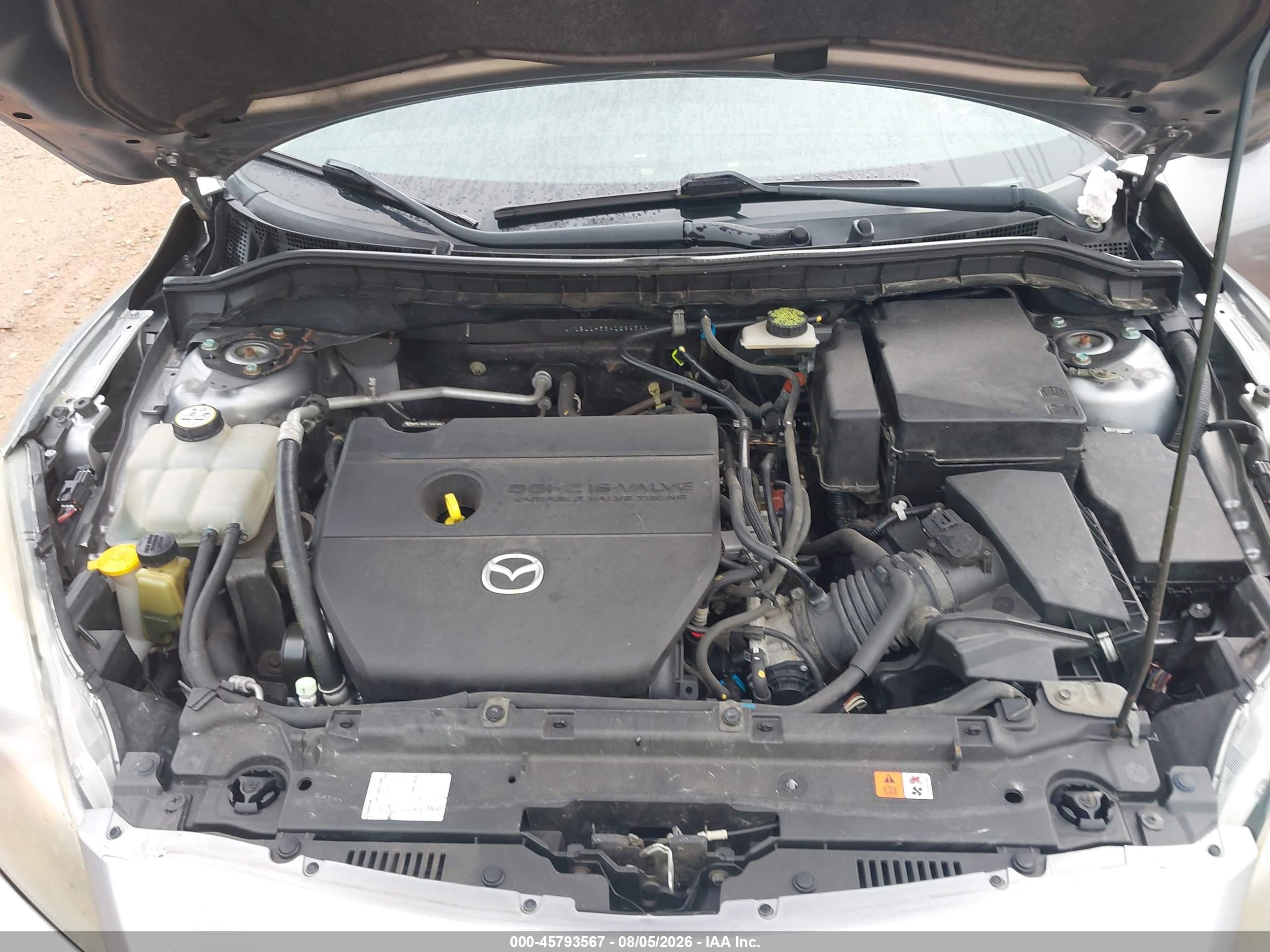 2010 Mazda Mazda3 S Sport Silver vin: JM1BL1H53A1289599