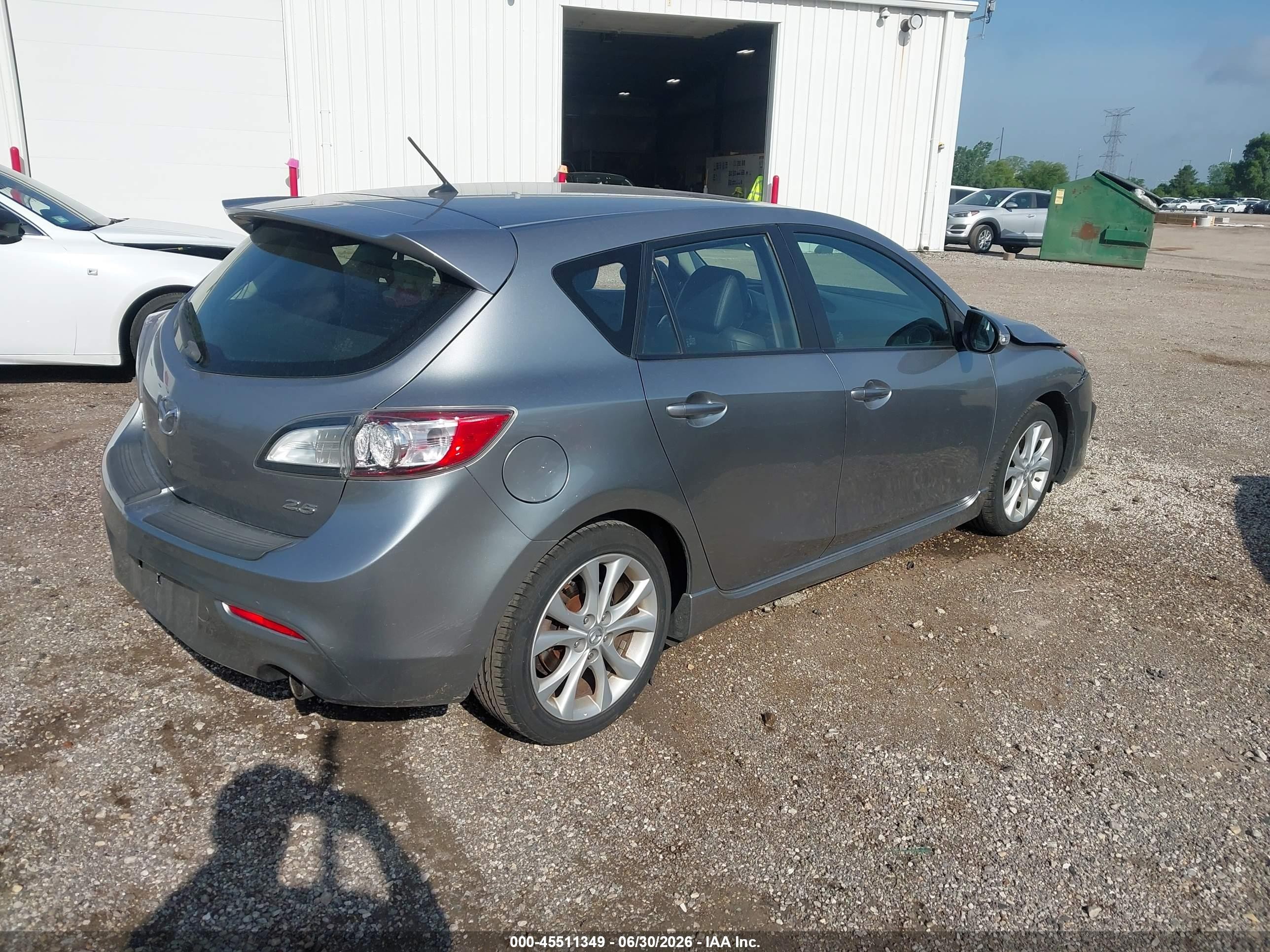 2010 Mazda Mazda3 S Grand Touring Silver vin: JM1BL1H54A1110986