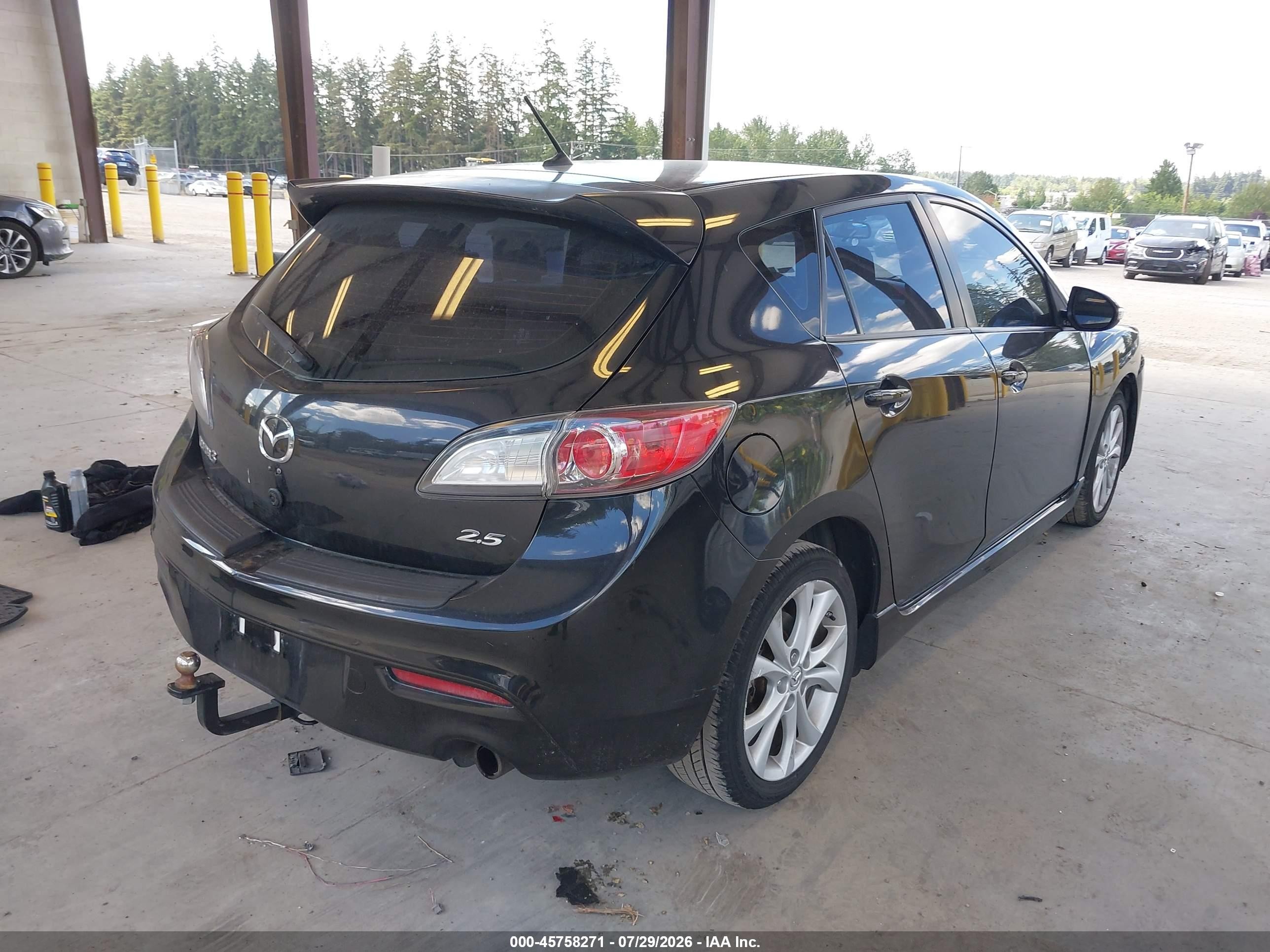 2010 Mazda Mazda3 S Sport Черный vin: JM1BL1H54A1236314