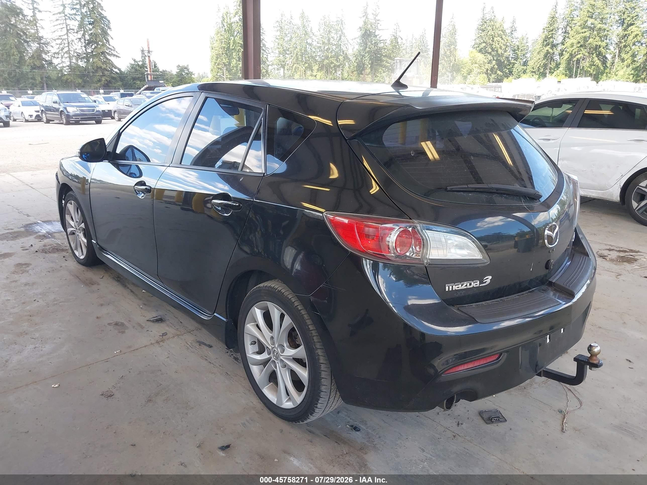 2010 Mazda Mazda3 S Sport Черный vin: JM1BL1H54A1236314