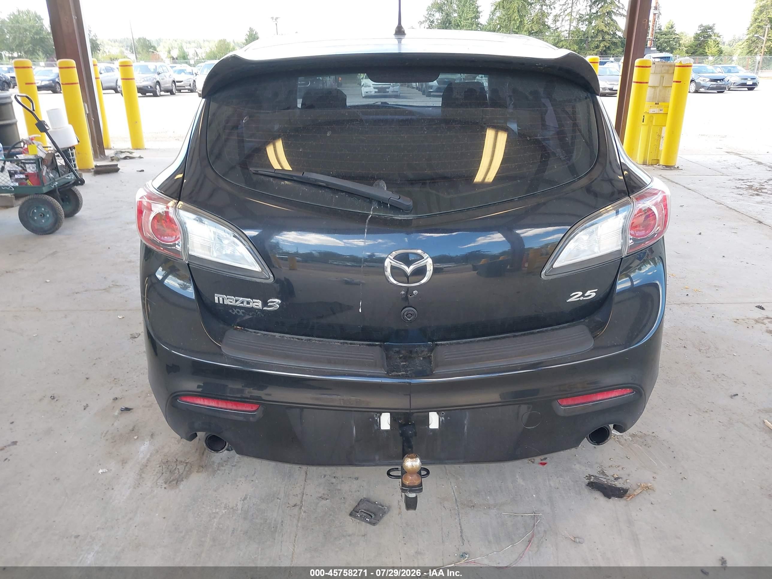 2010 Mazda Mazda3 S Sport Черный vin: JM1BL1H54A1236314